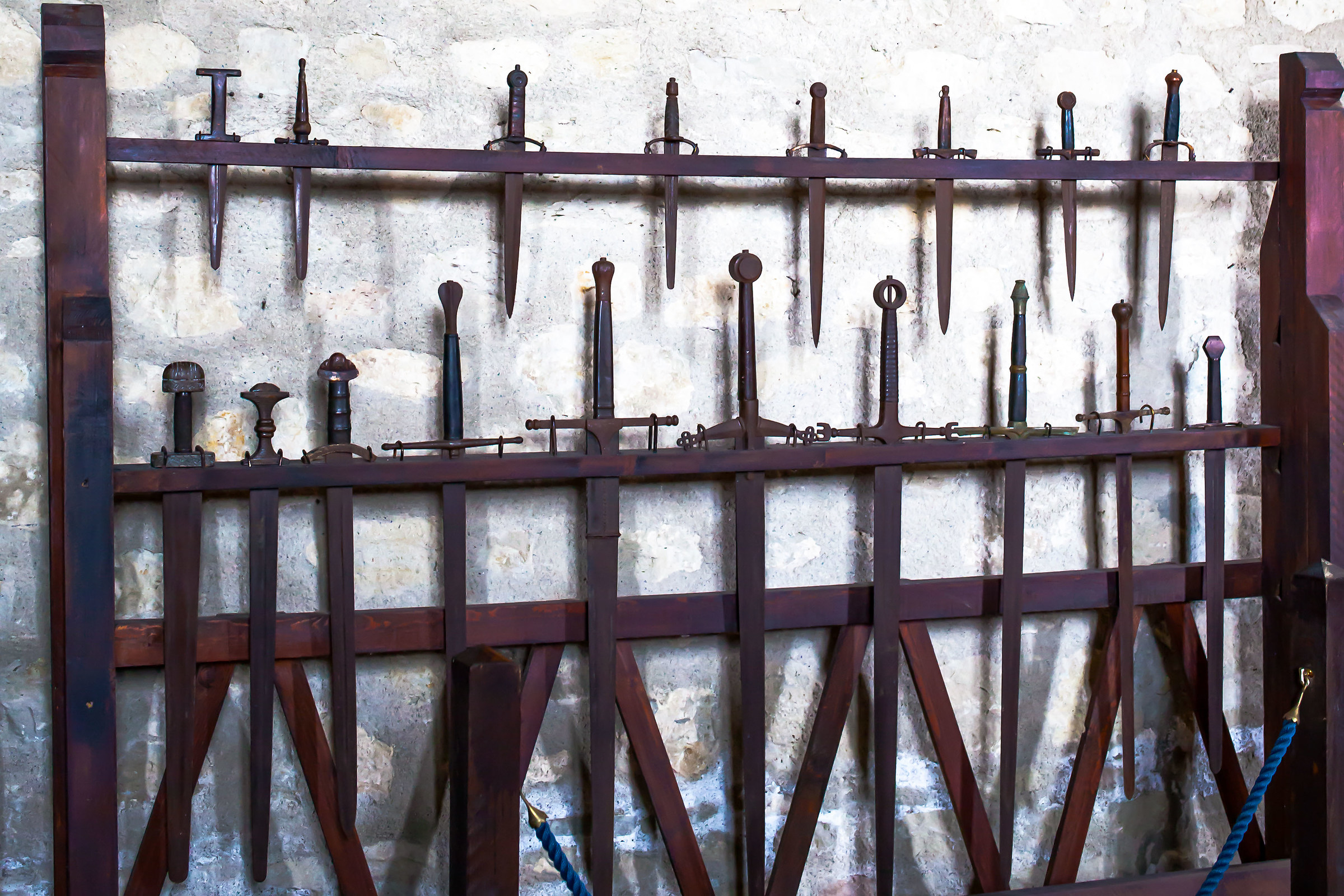 Old weapons in Montalbano Castle