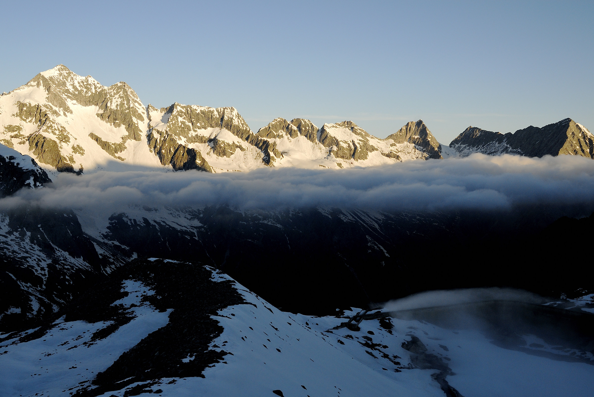 Alba sul bacino del Venerocolo