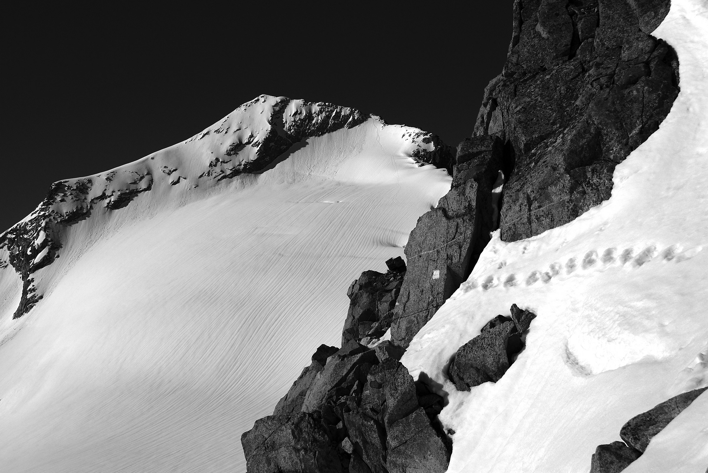 Dal Passo Brizio verso il Corno Bianco