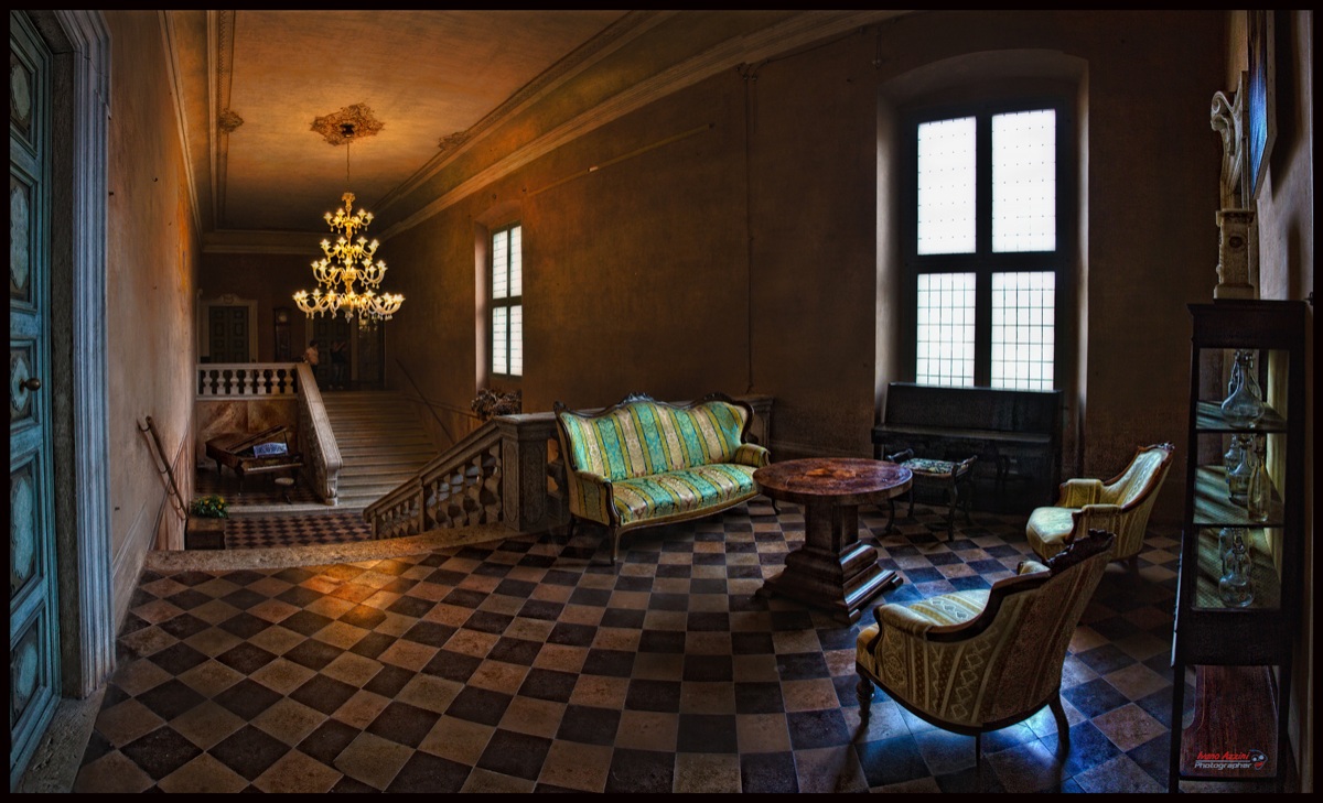 Interior of a castle