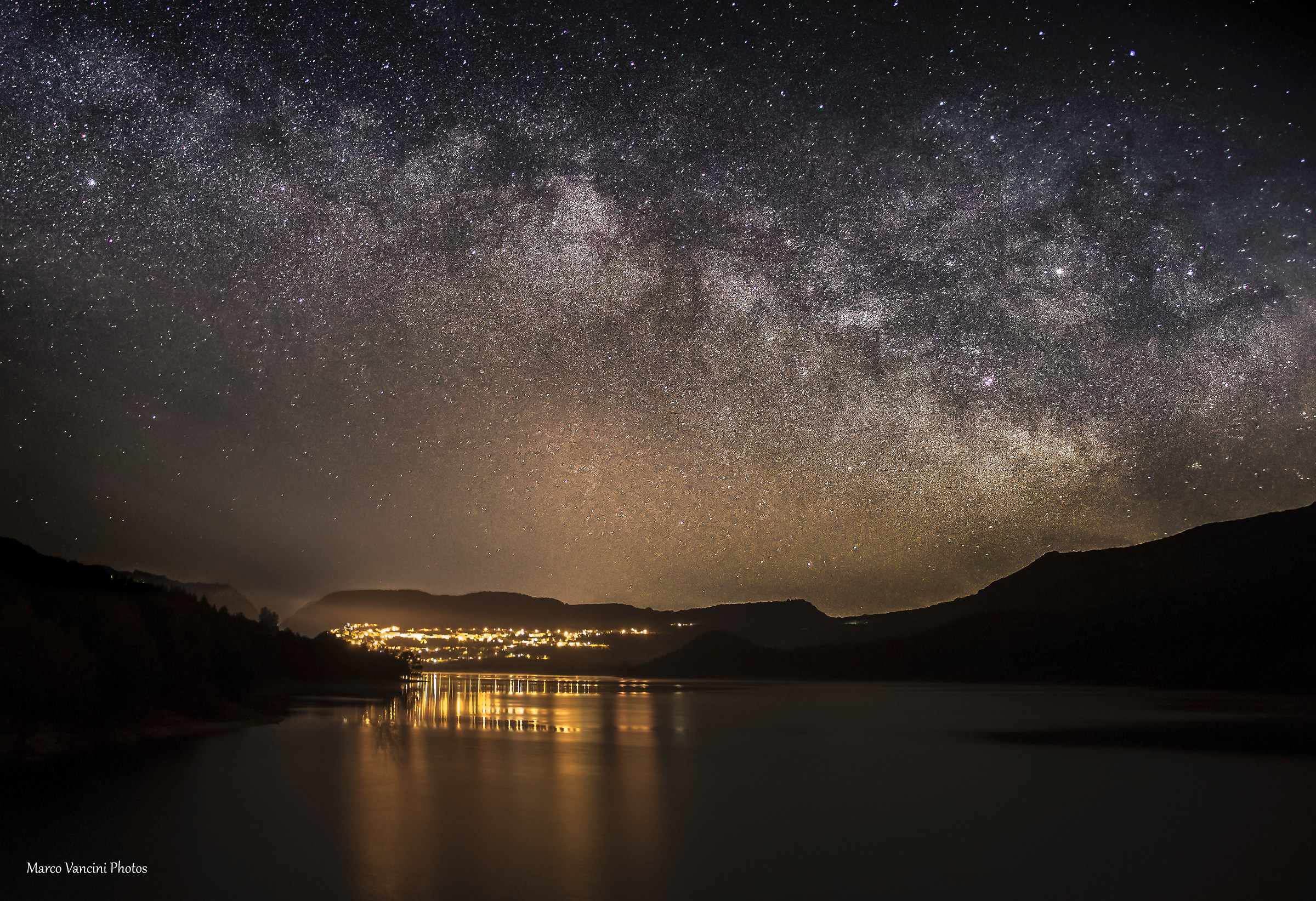La via lattea dal parco nazionale d'abruzzo..