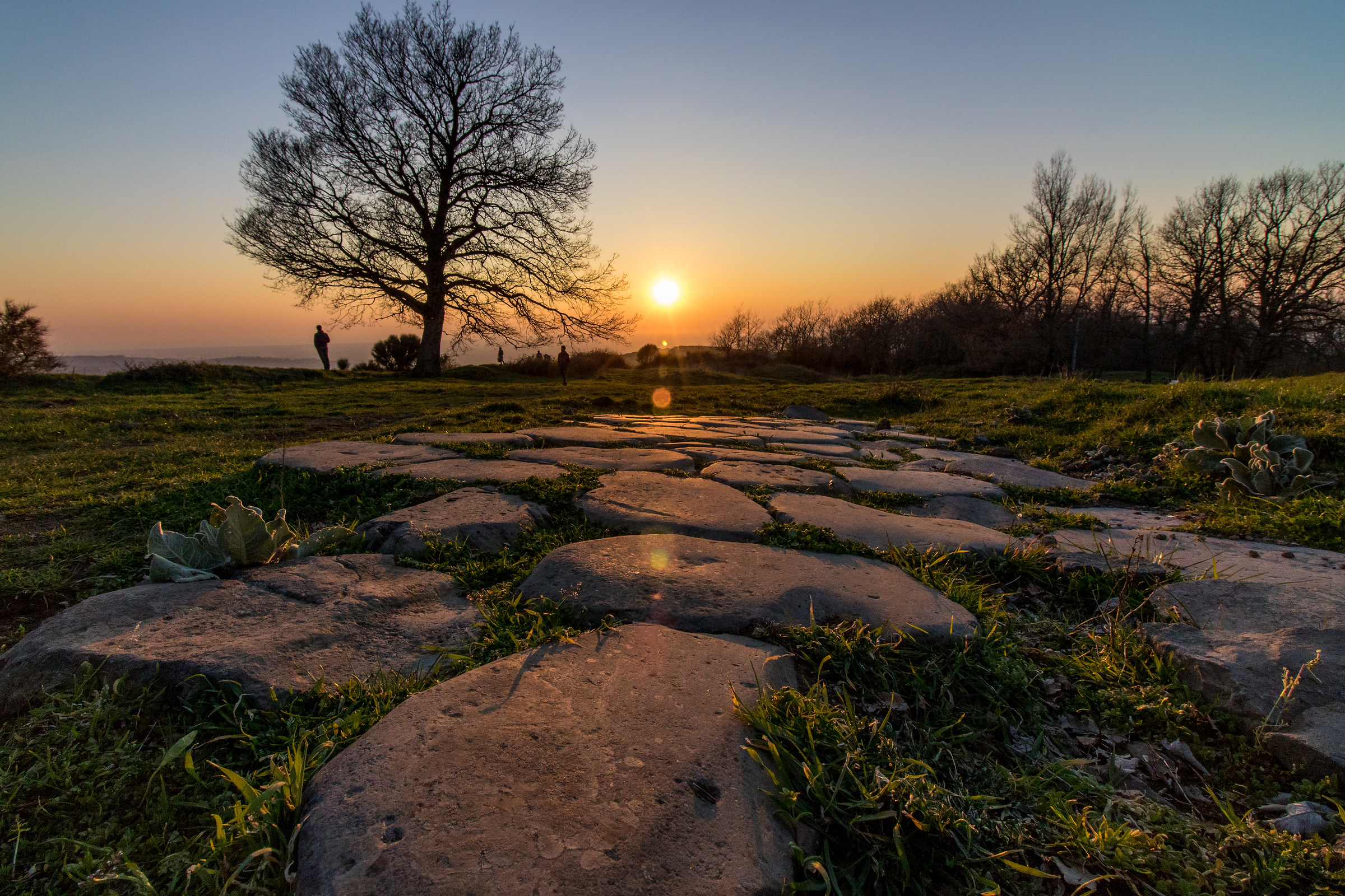 Il Tuscolo al tramonto