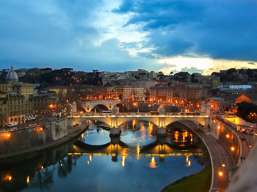 Tiber at sunset