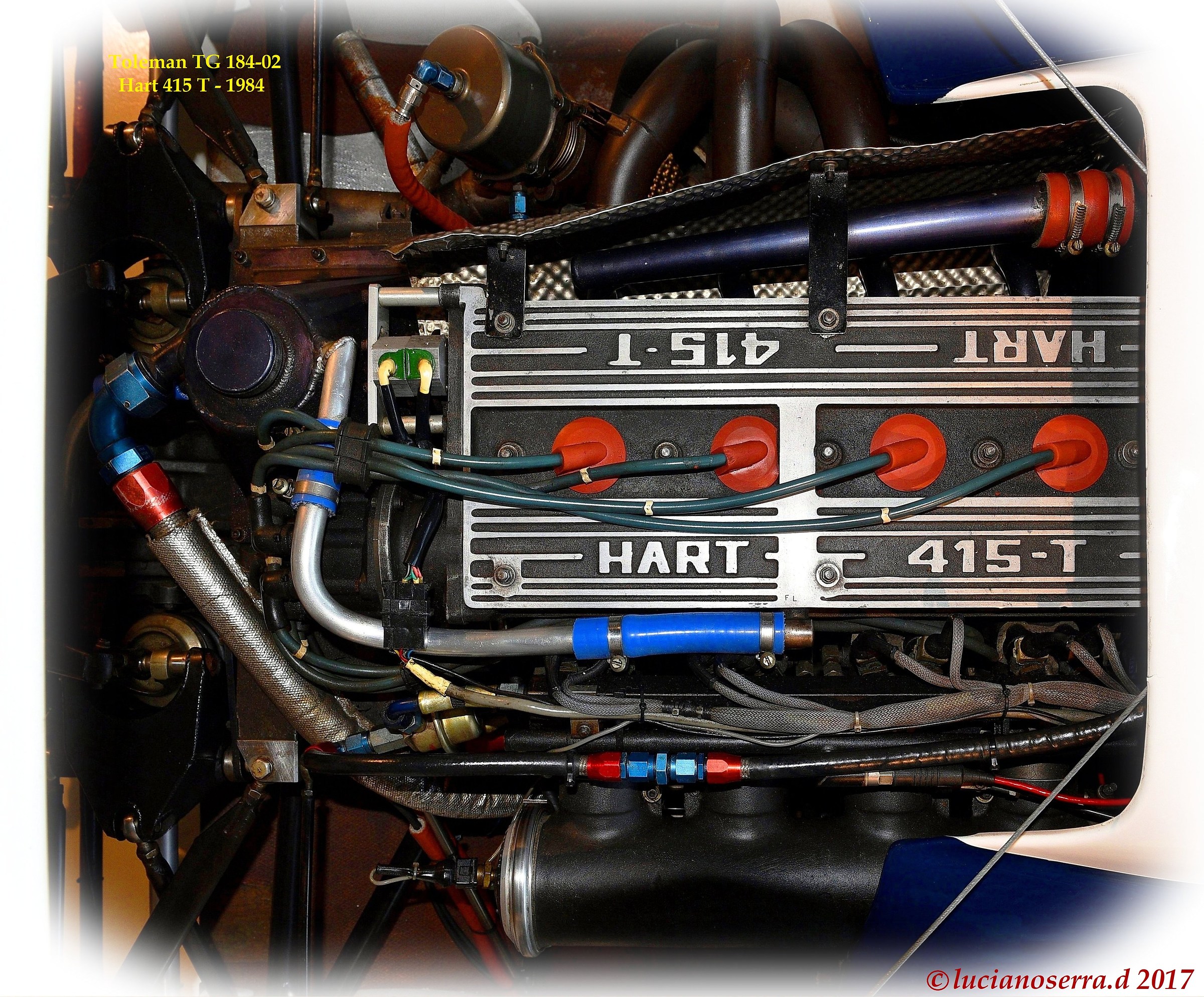 Motore Hart 415 Turbo della Toleman TG 184-02 - 1984