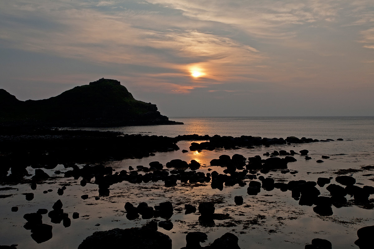 Giants Causeway sunset