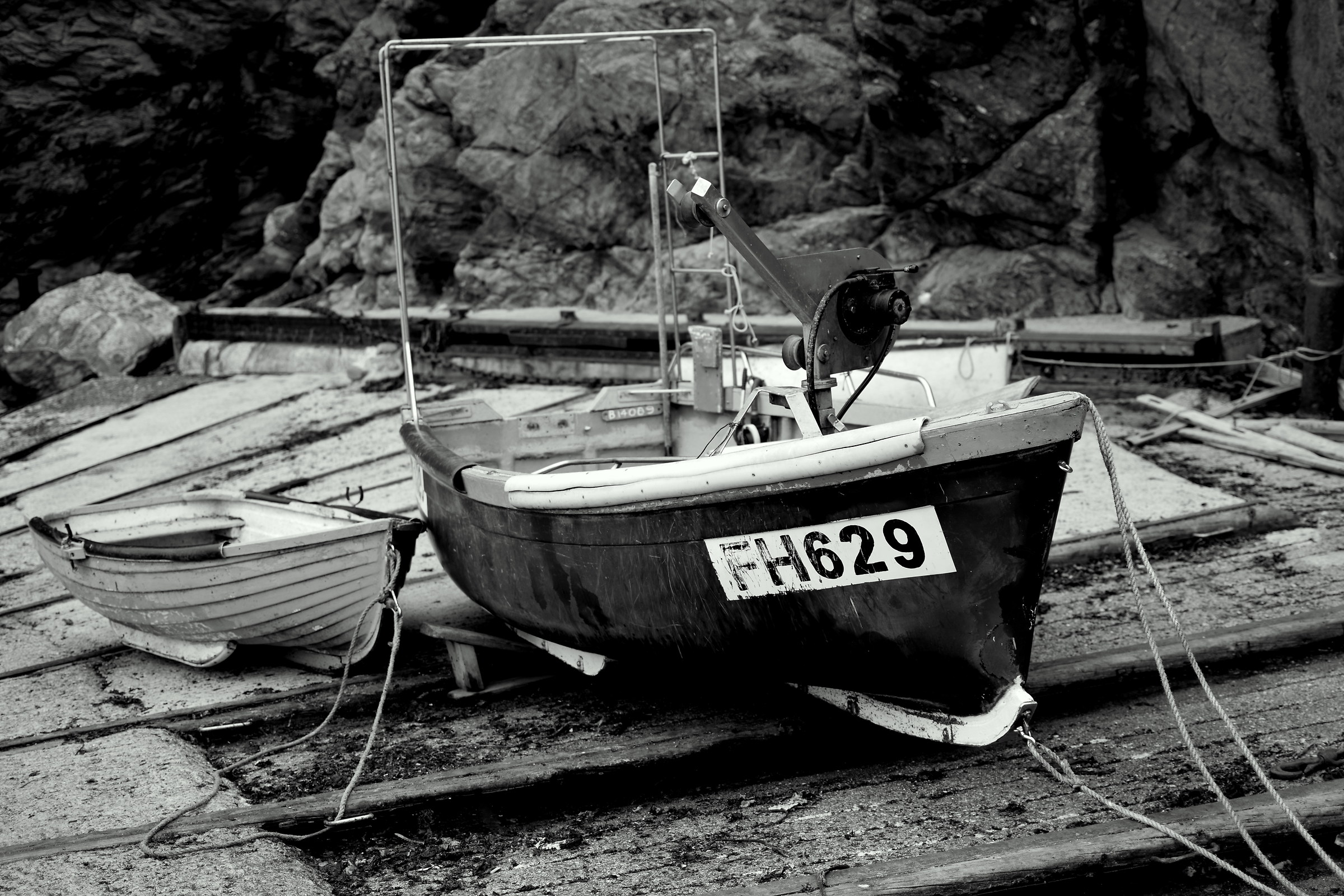 Black & White Boat