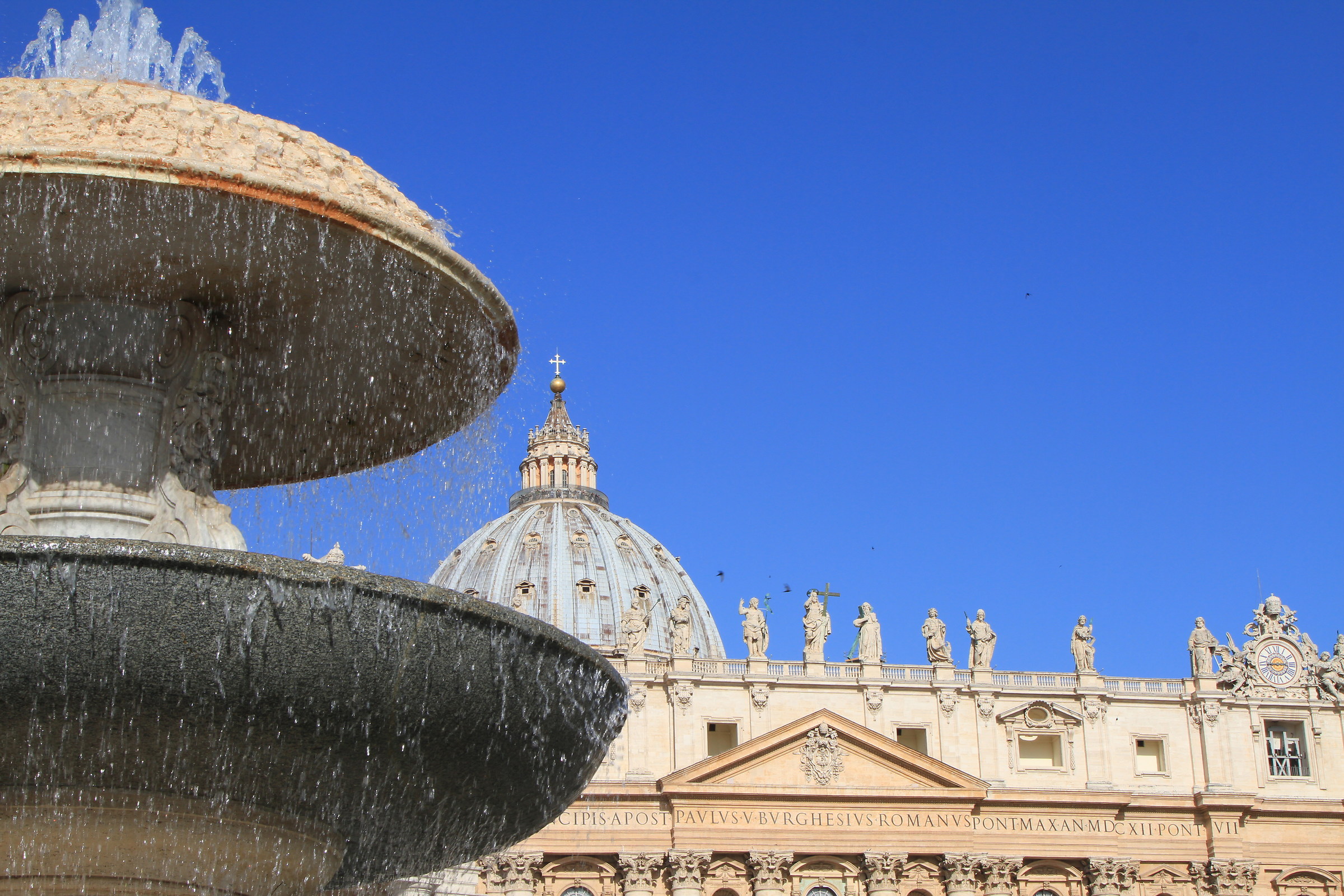 Fountain and St. Peter Basilica 2