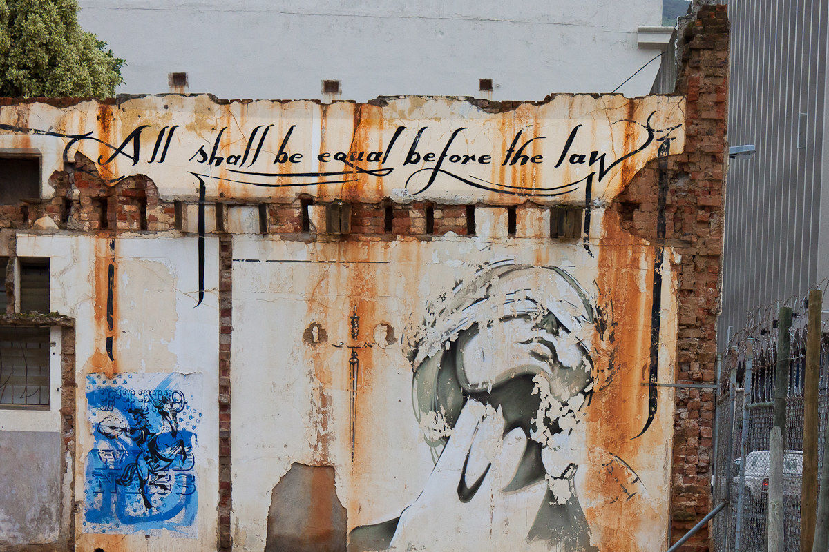 An old wall of Cape Town