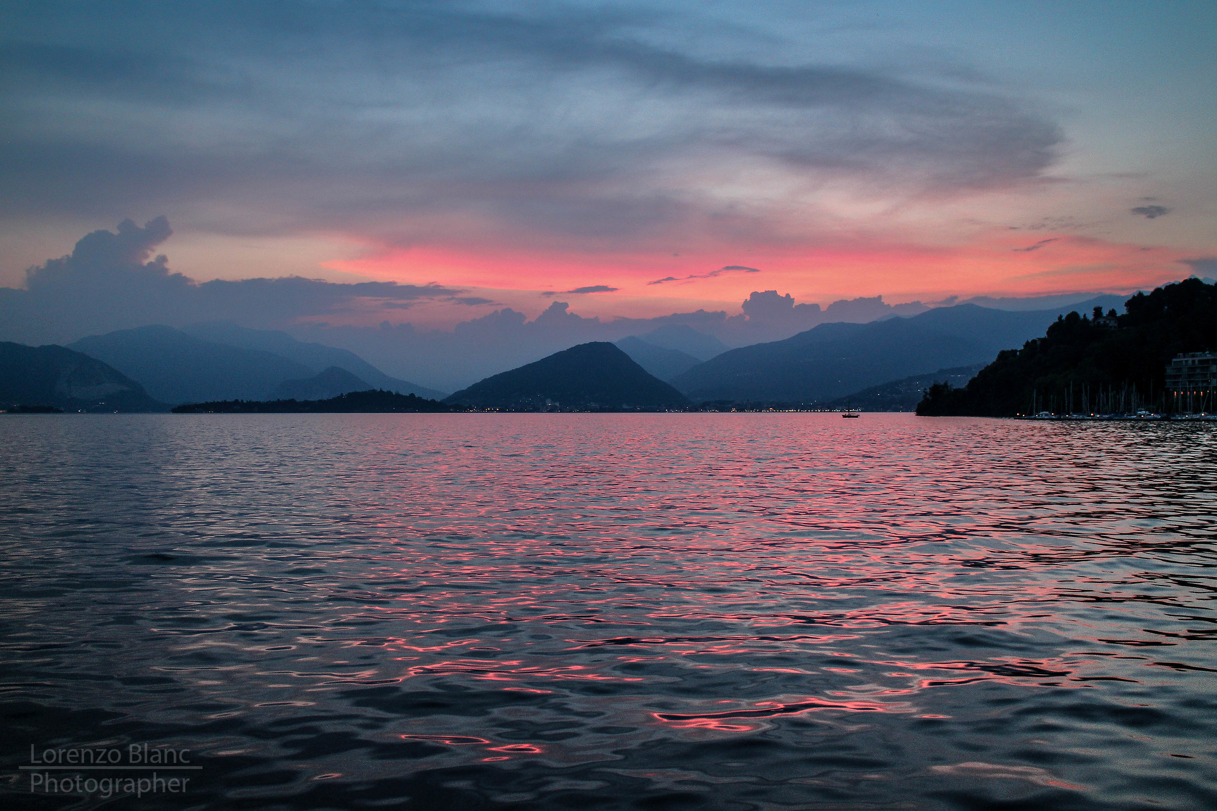 Red in the evening ...