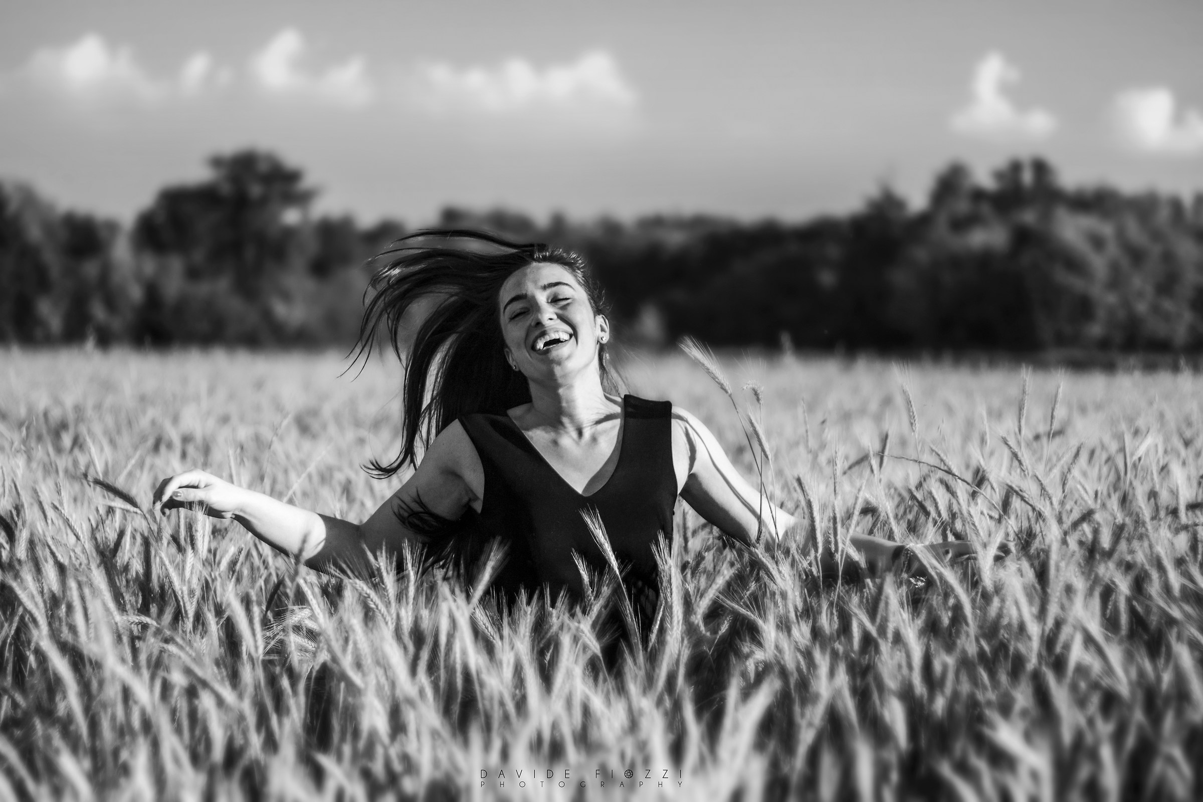 Smiled in a wheat field