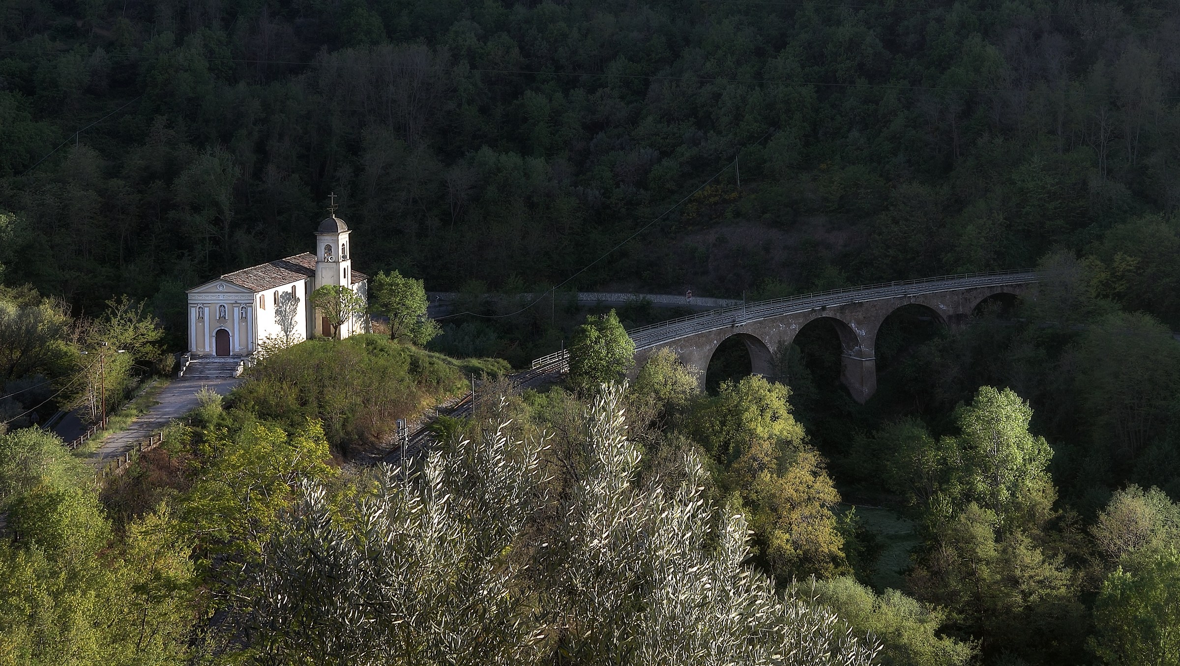 The little church at sunset