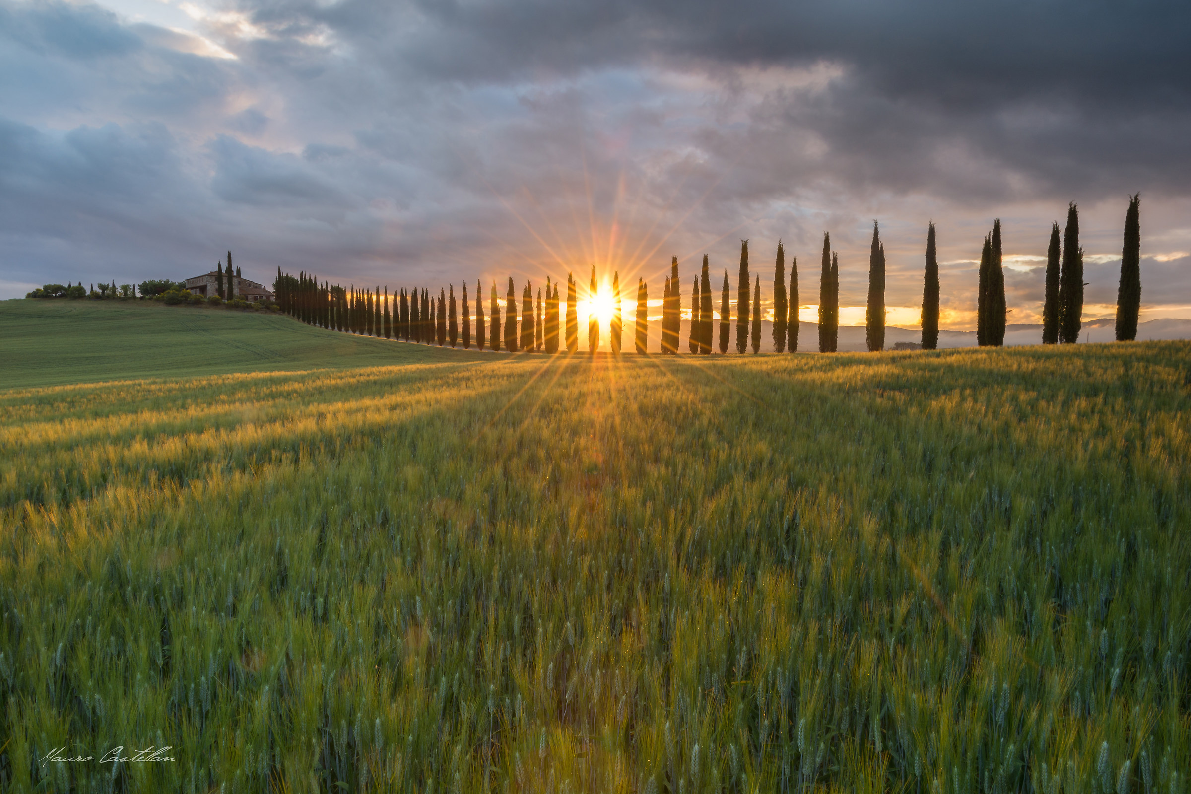 Sunrise at Poggio Covili Farmhouse (Version 2)