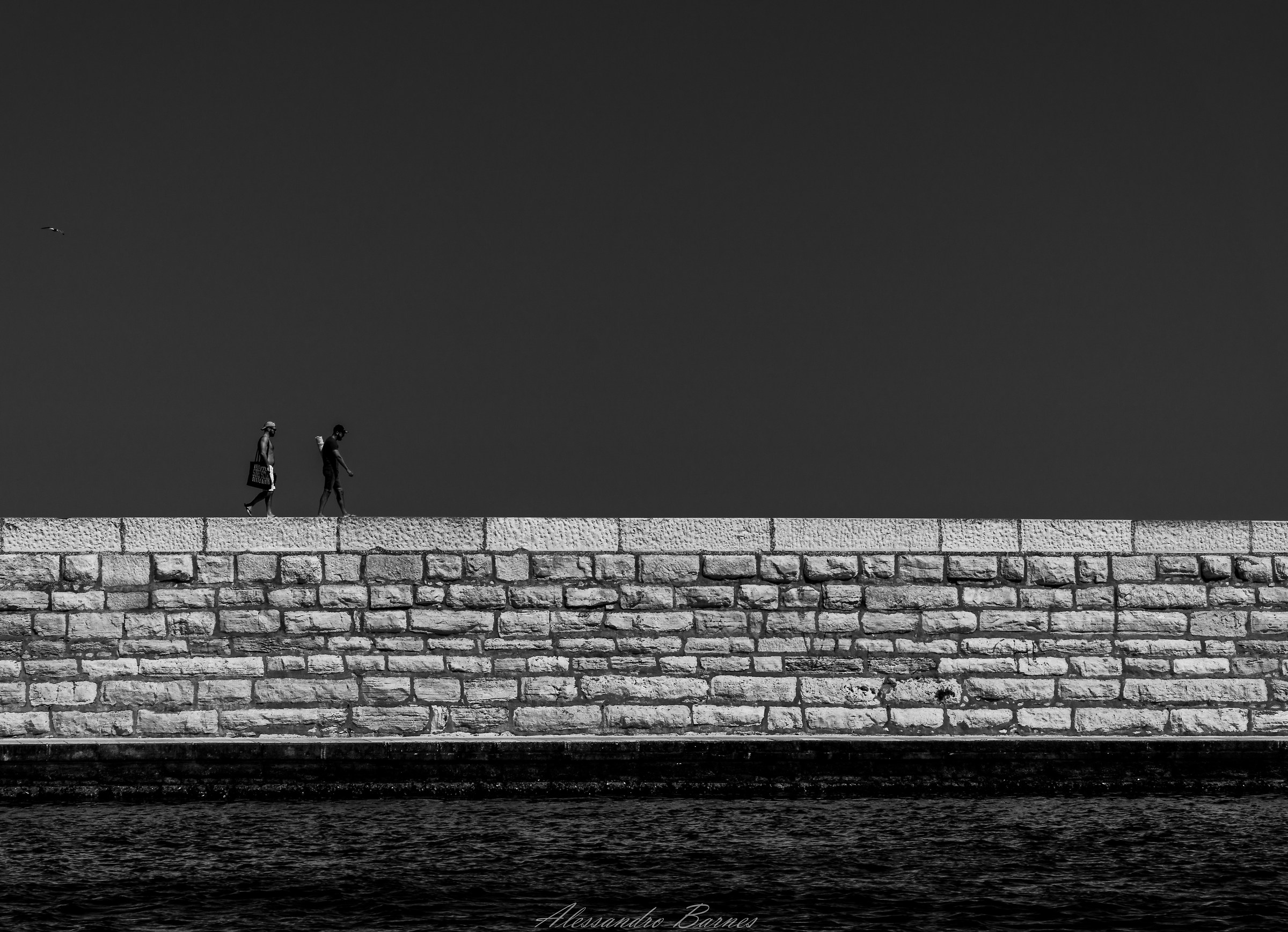 Passeggiata sui "murazzi"