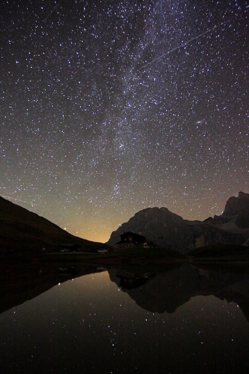 Splendida atmosfera dalla Baita Segantini