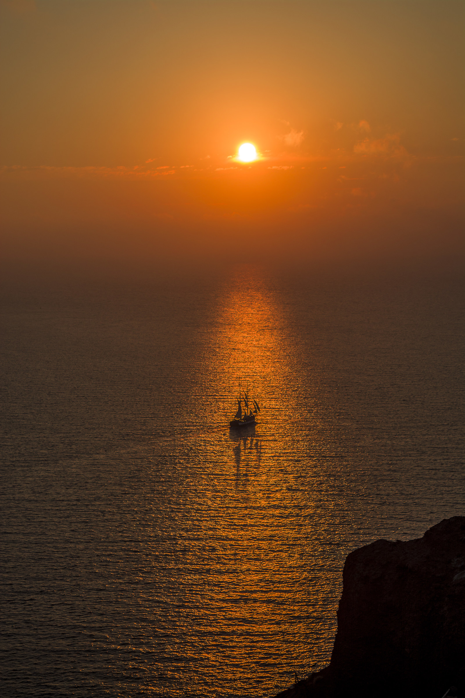 Navigando al tramonto