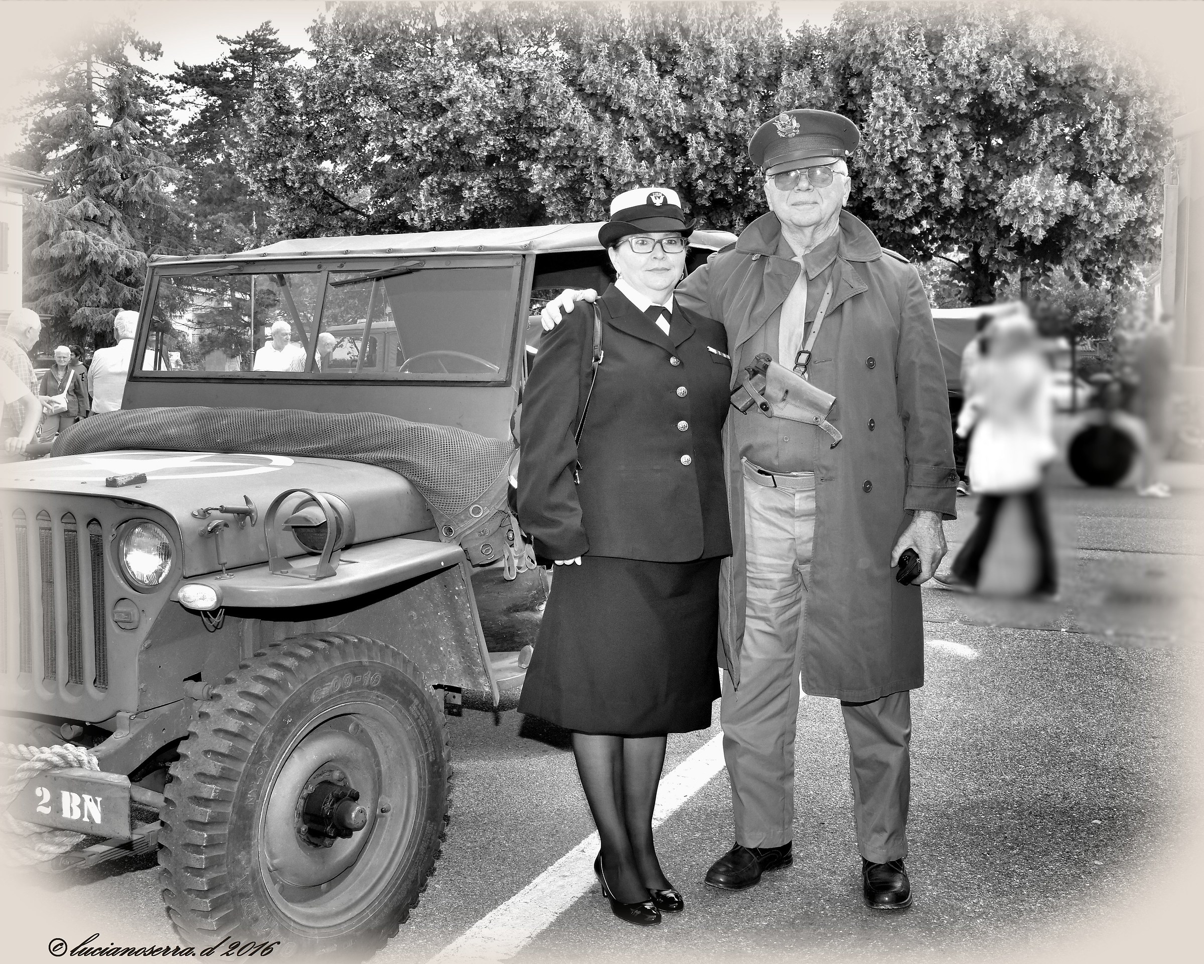 Figuranti con divise militari della II Guerra Mondiale