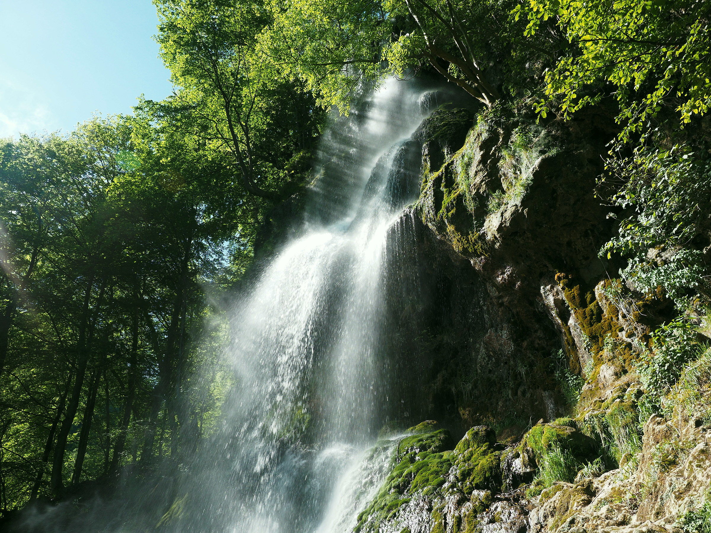 The waterfall in Bad Urach
