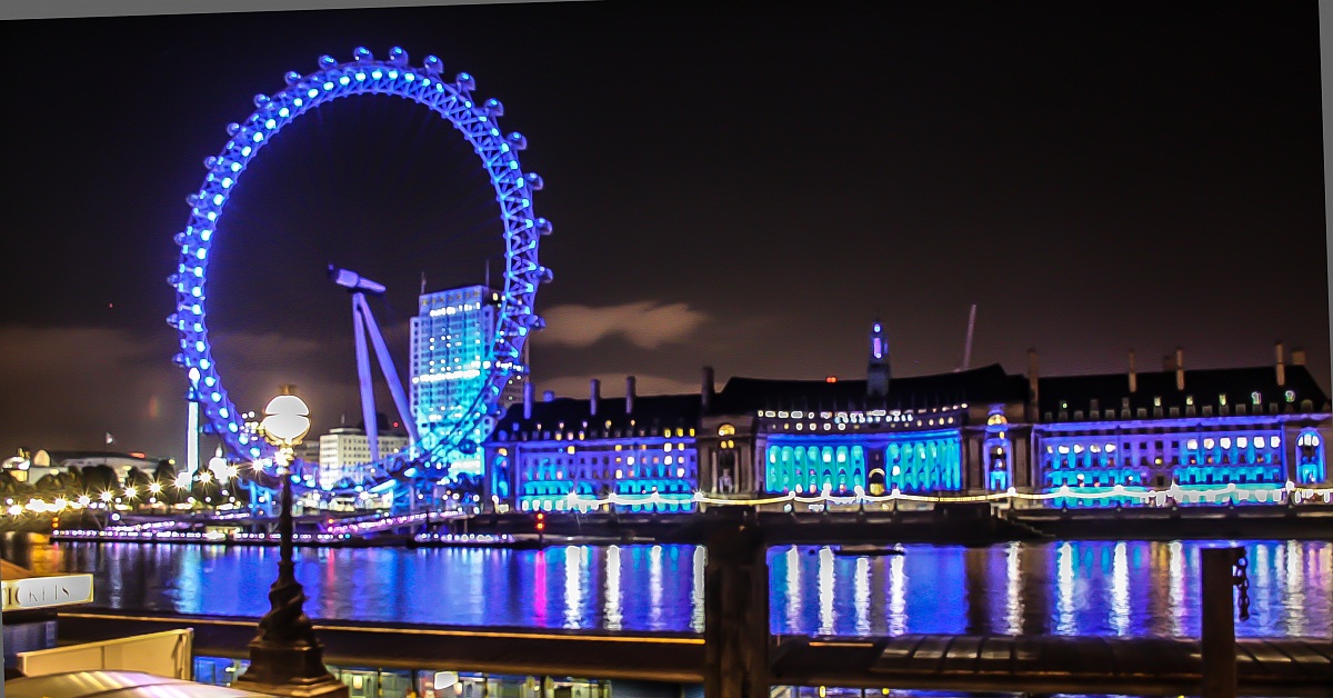 London eye by night