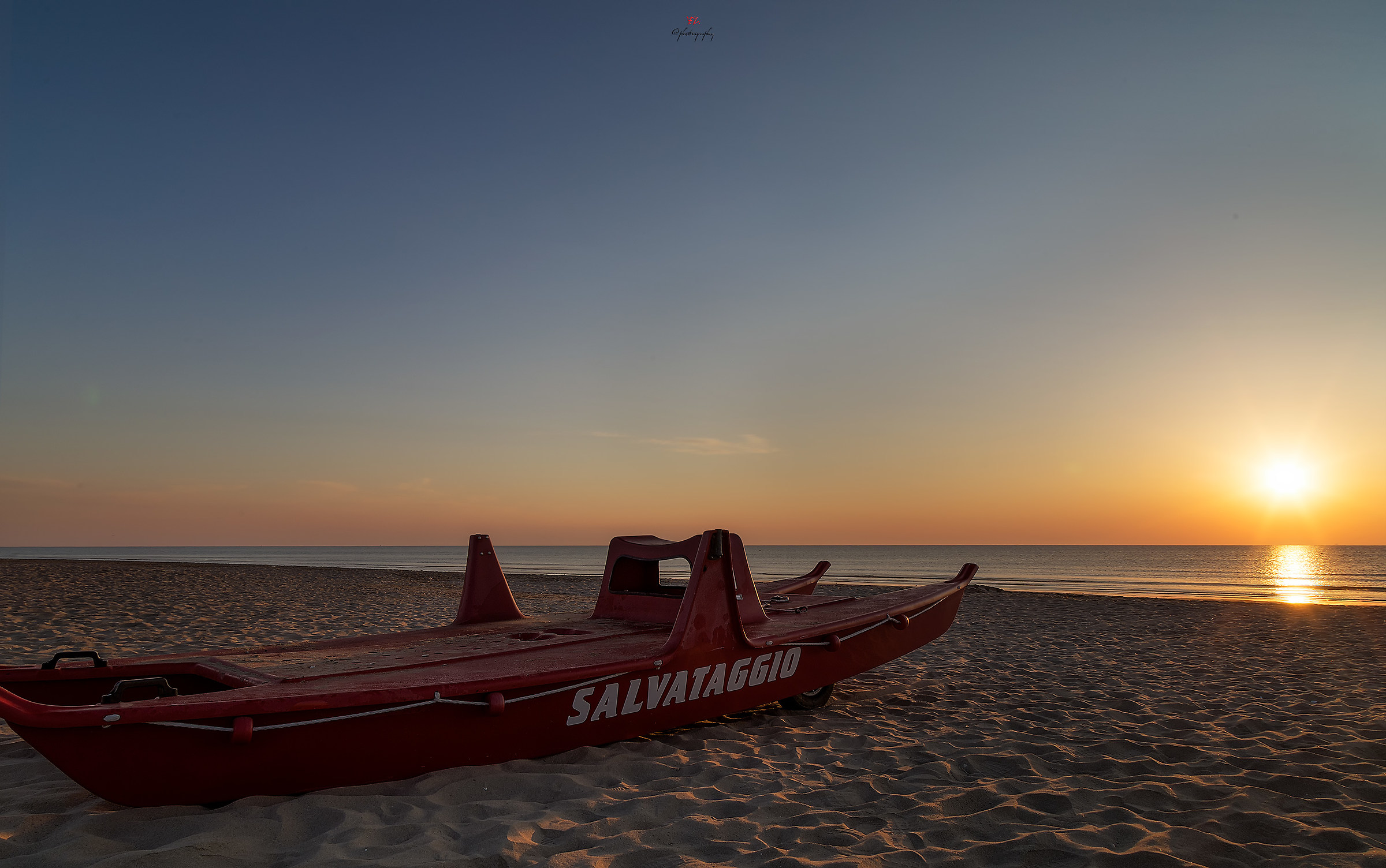 Sunrise on the Abruzzo coast ...