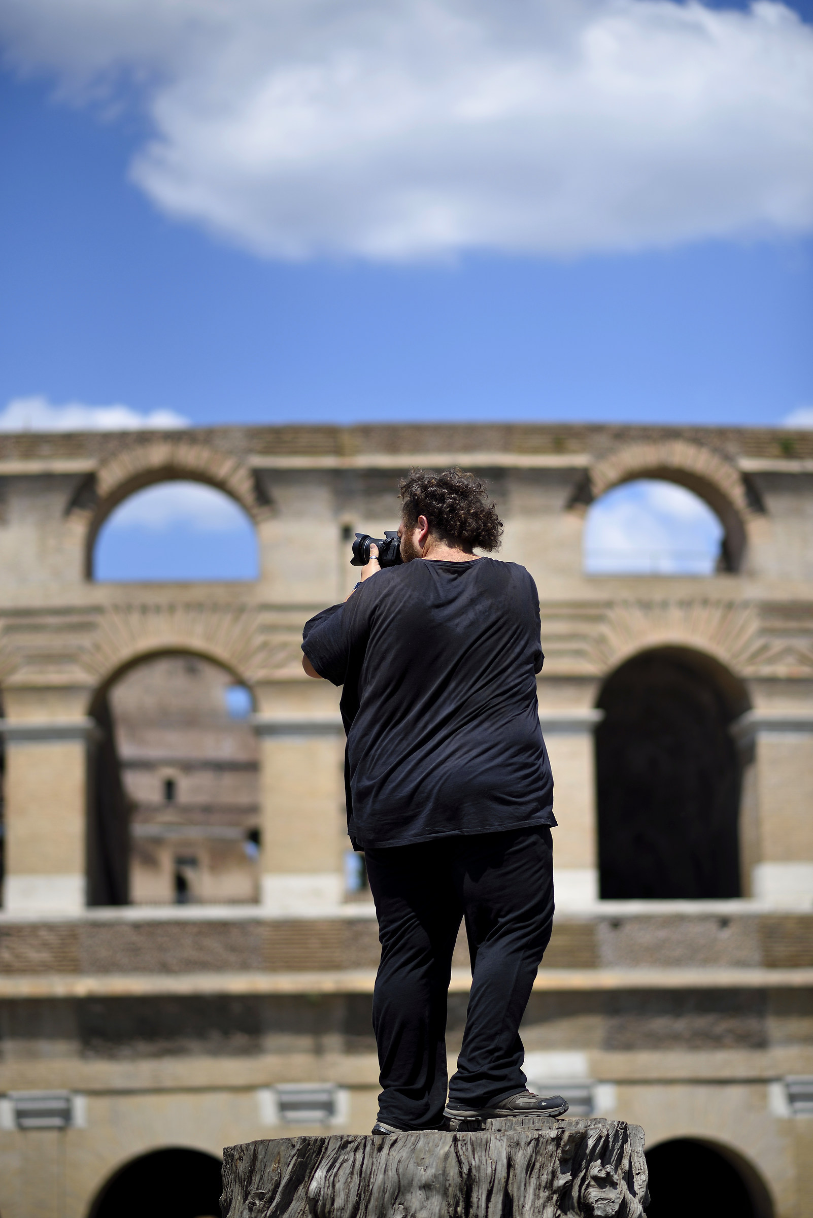 er pastina in action al colosseo