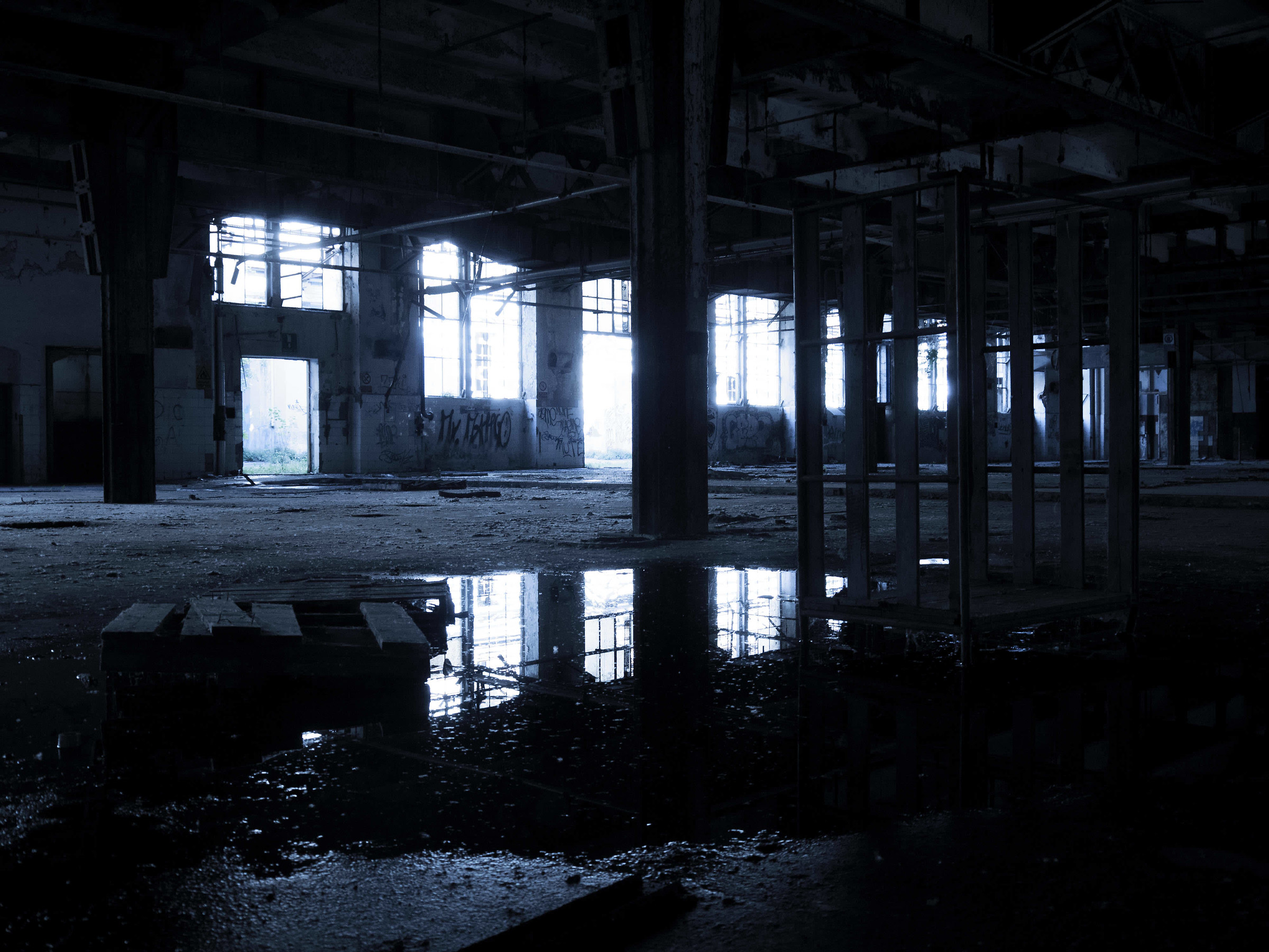 Abandoned wing of Cassano d'Adda wireframe