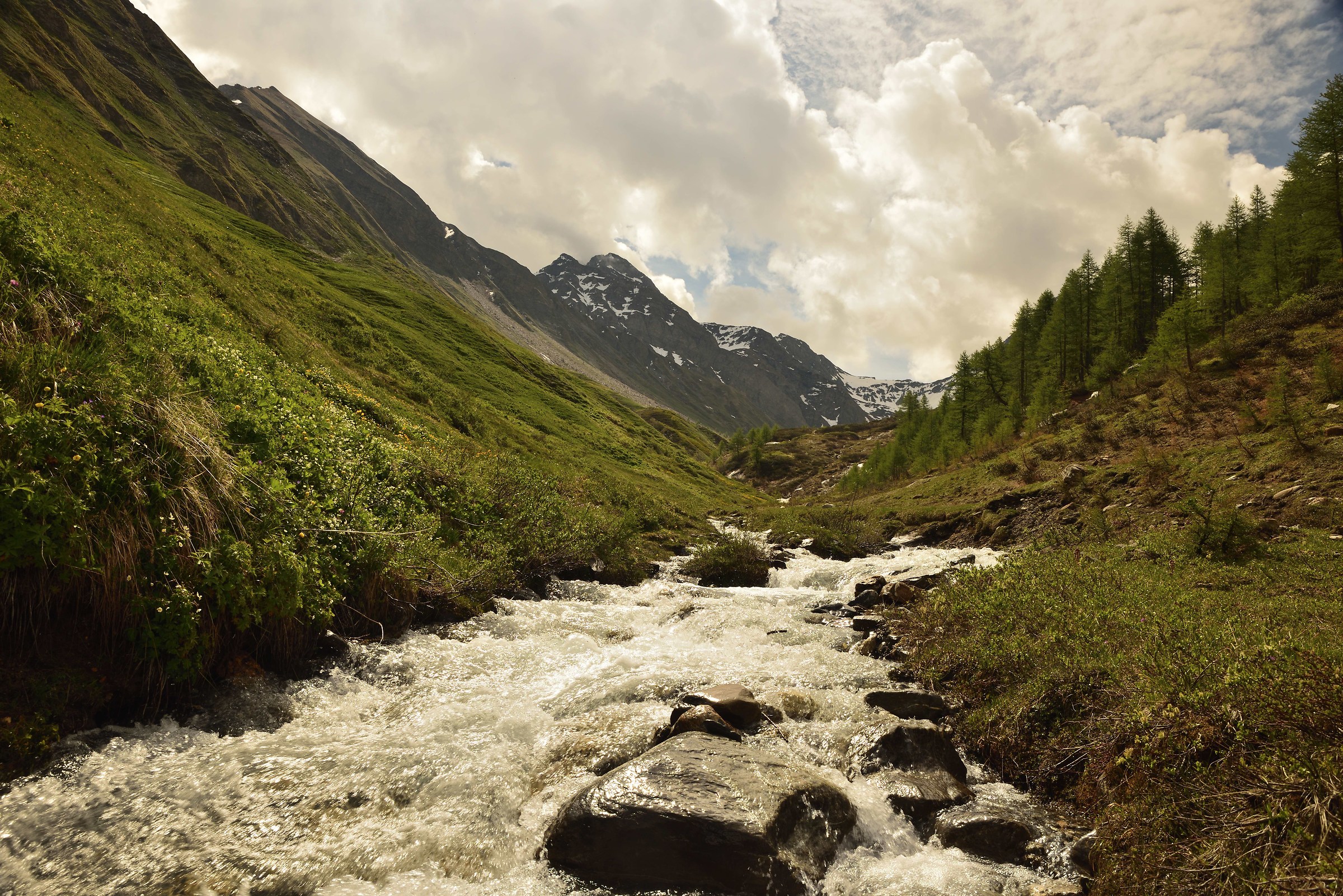 Arminaz stream about halfway to the rif.