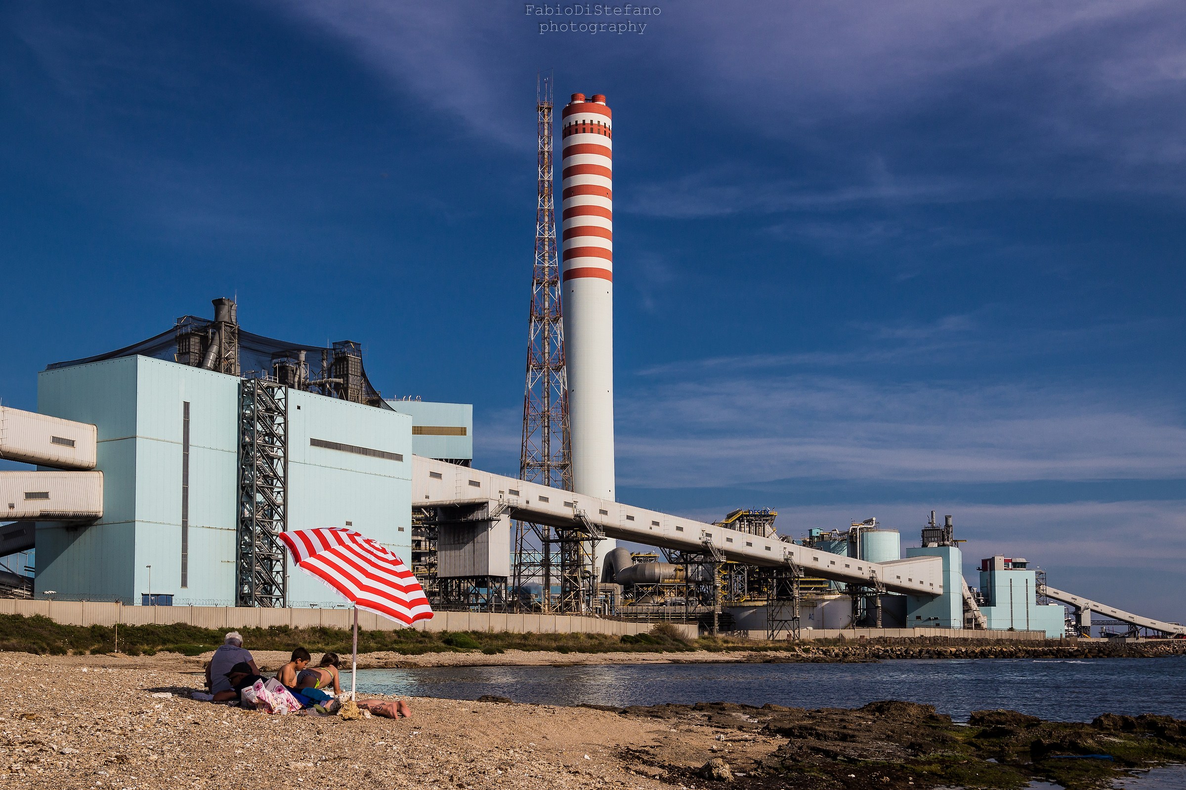 Summer a solitary beach ...