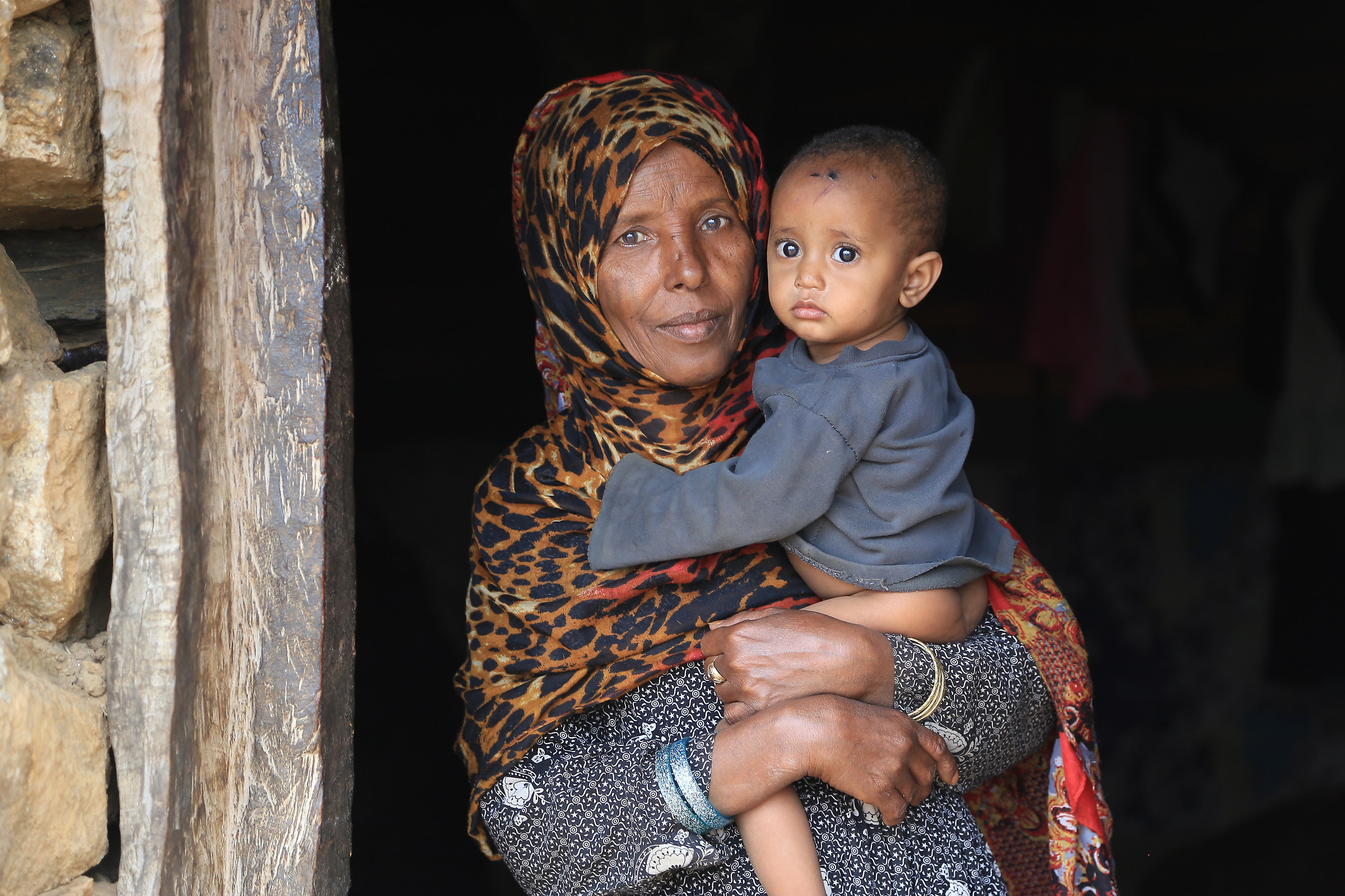 Grandmother with granddaughter