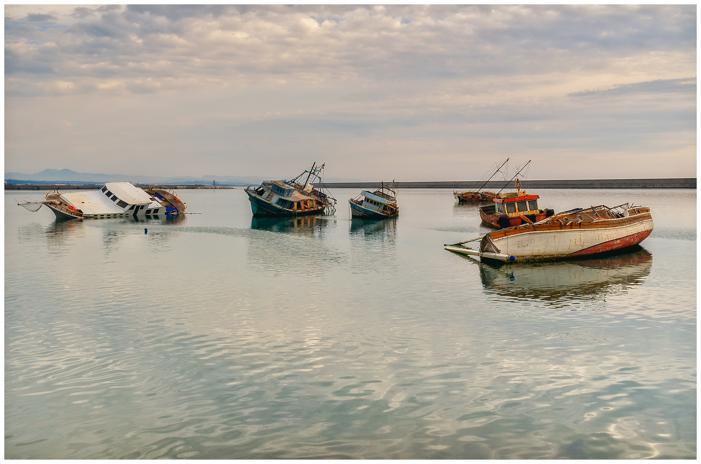 The graveyard of the boat!