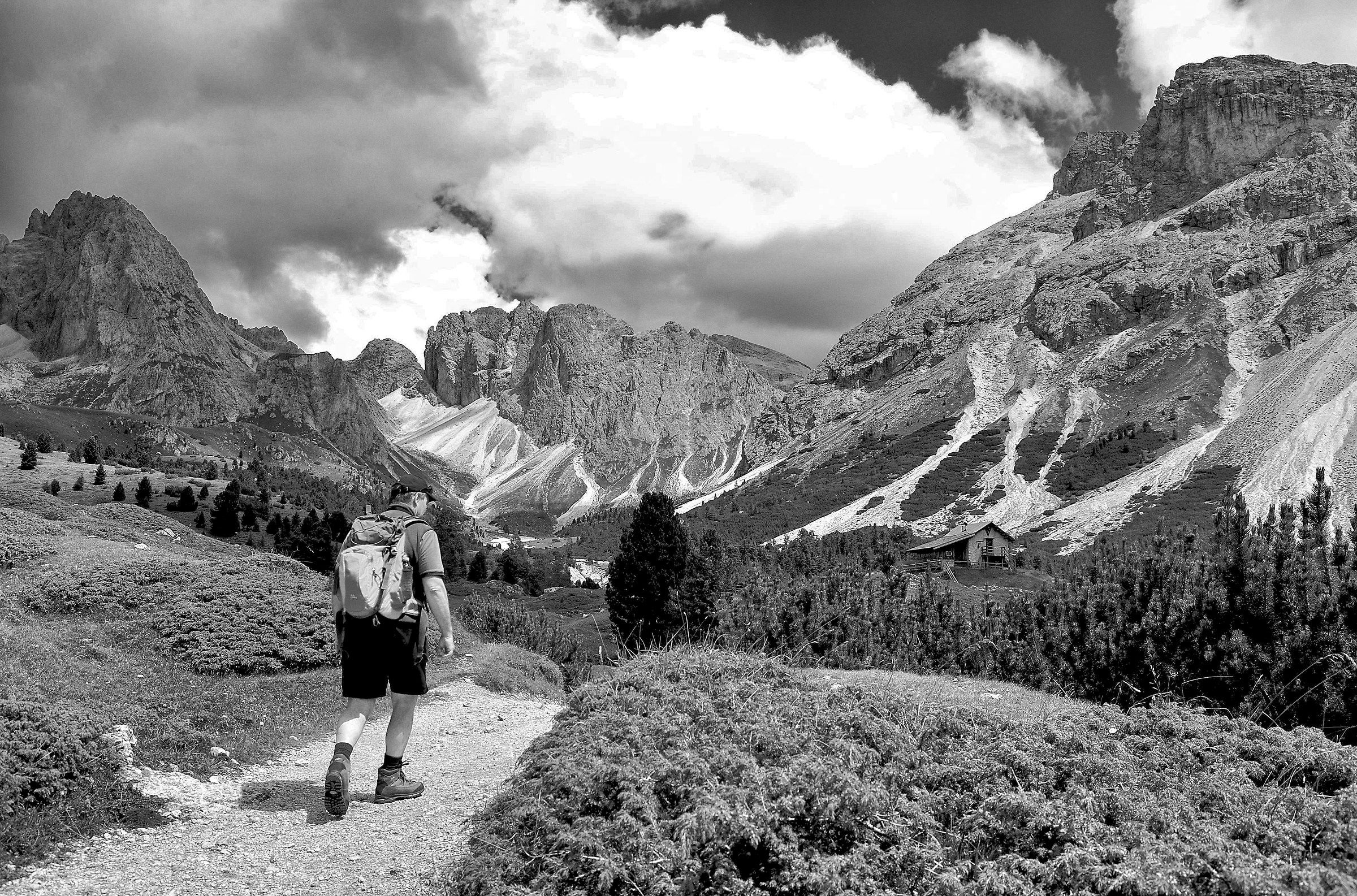 Sentiero dolomitico in solitaria
