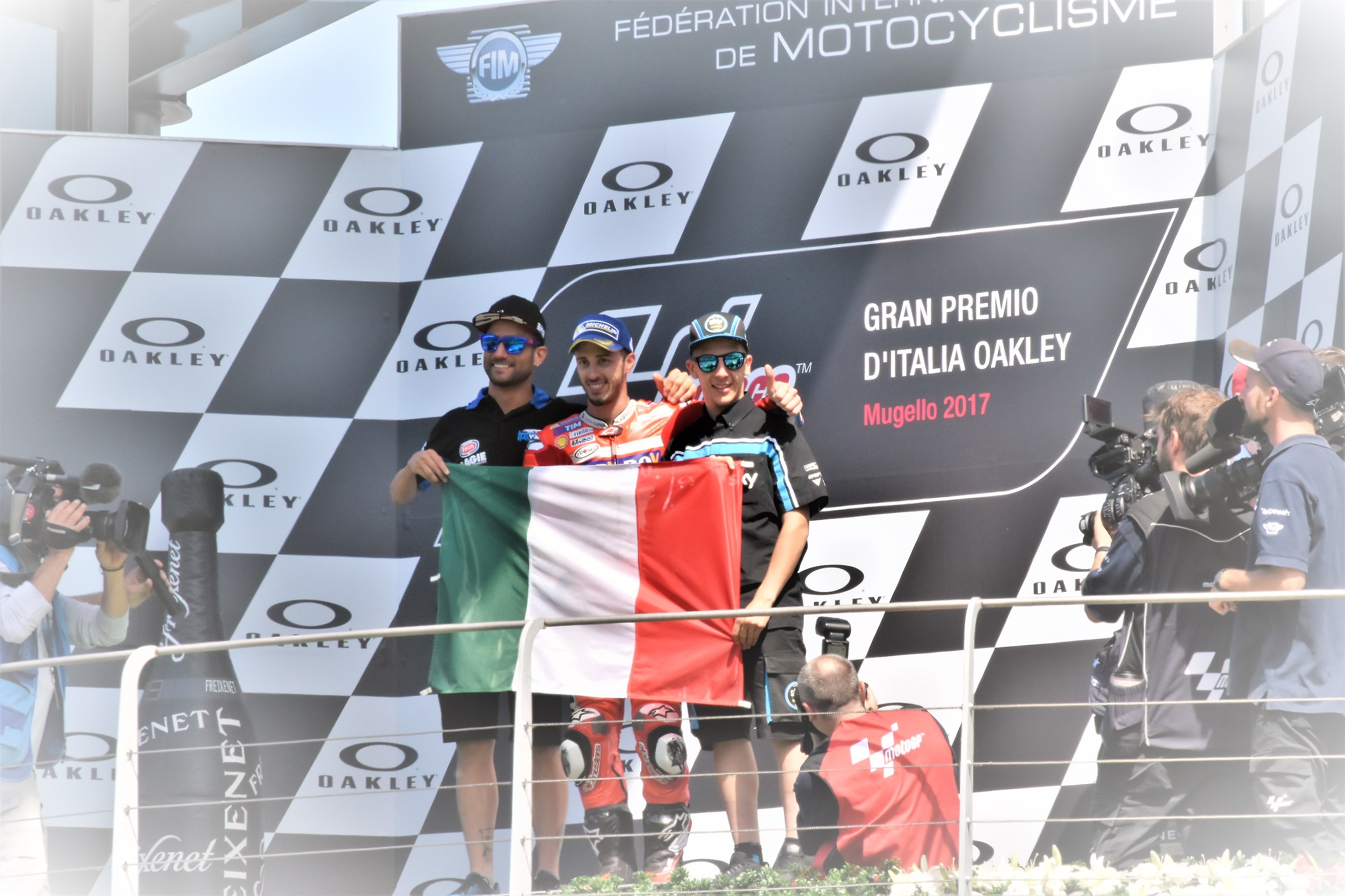 The all-Italian tri-podium