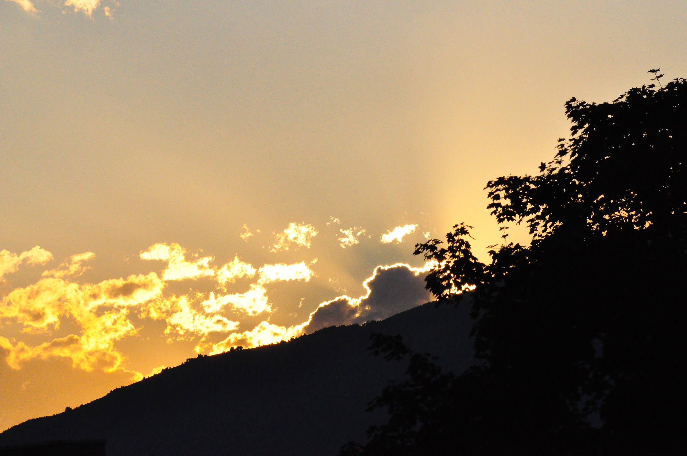 tramonto dal terrazzo