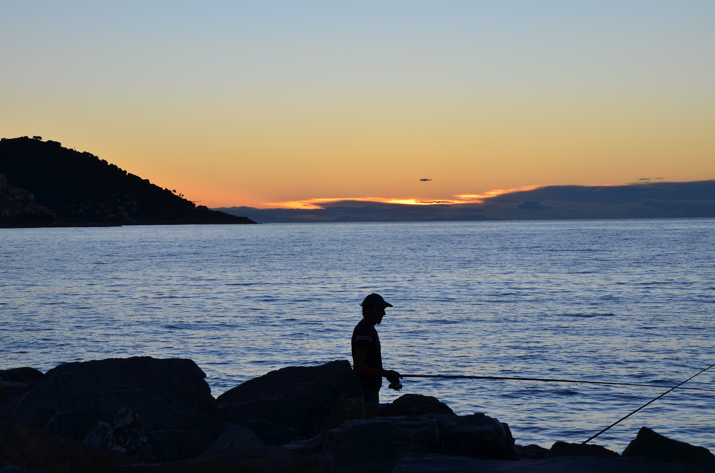 Pescatore all'alba
