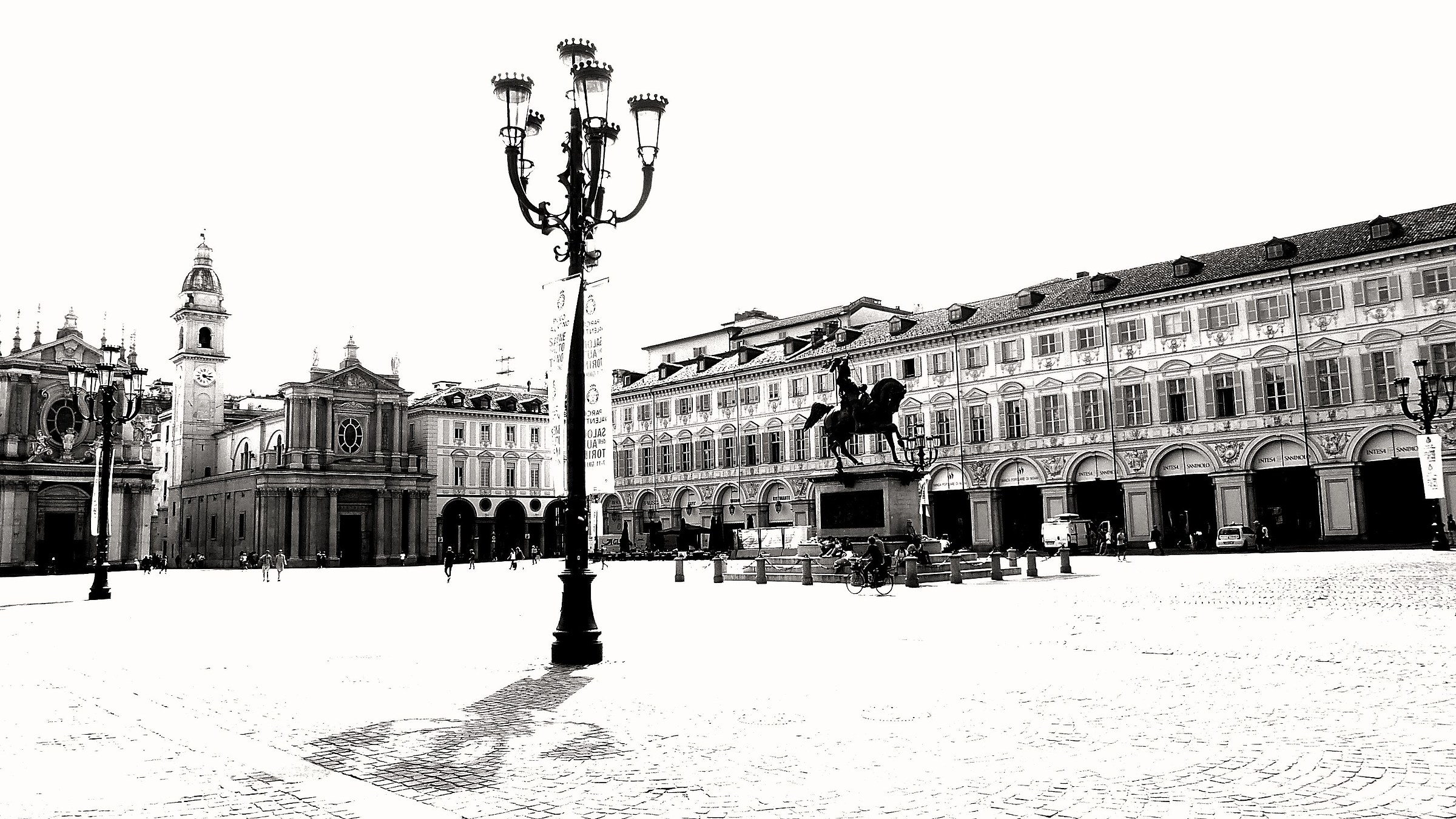 An upscale Piazza San Carlo in Turin