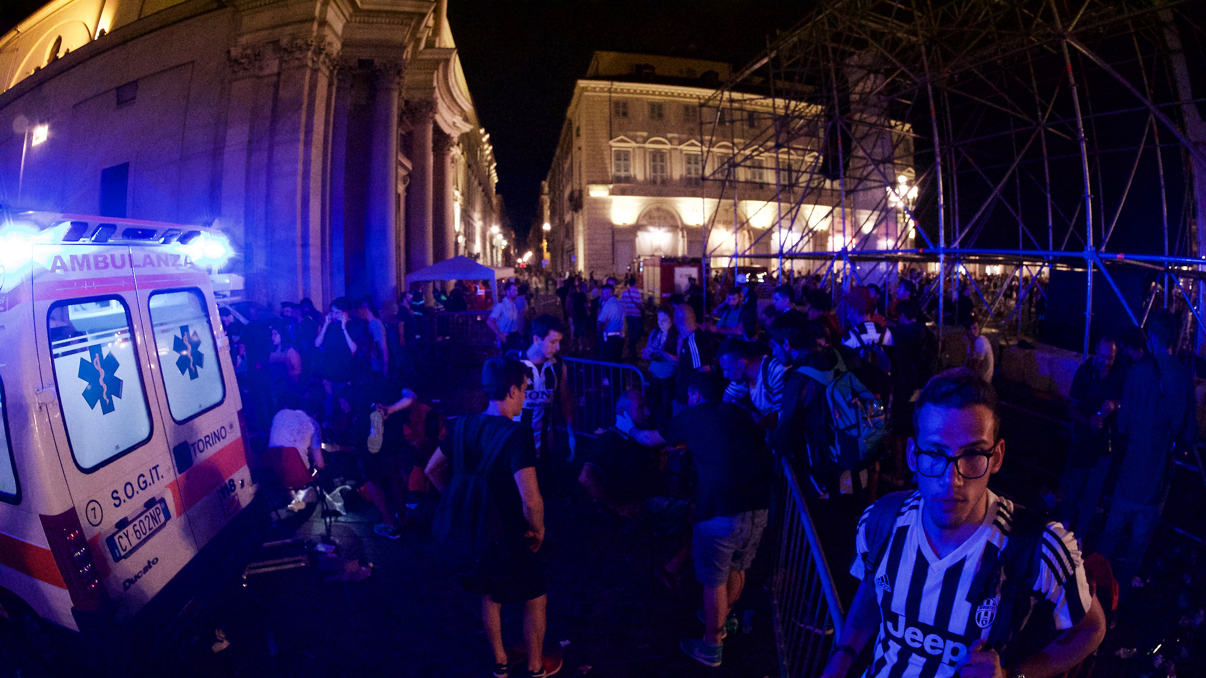 Piazza San Carlo - dopo juve-real