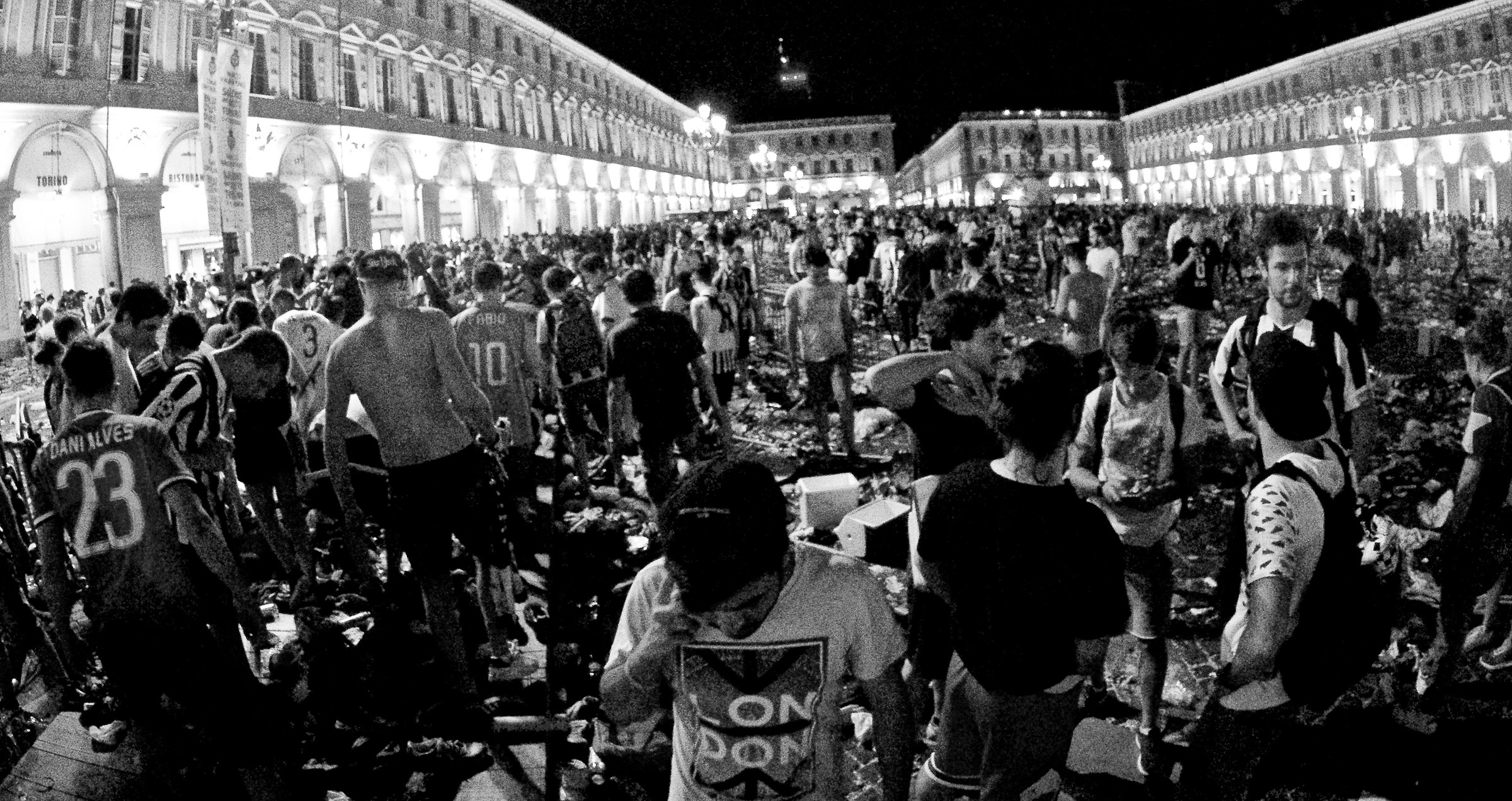 Piazza San Carlo - dopo juve-real