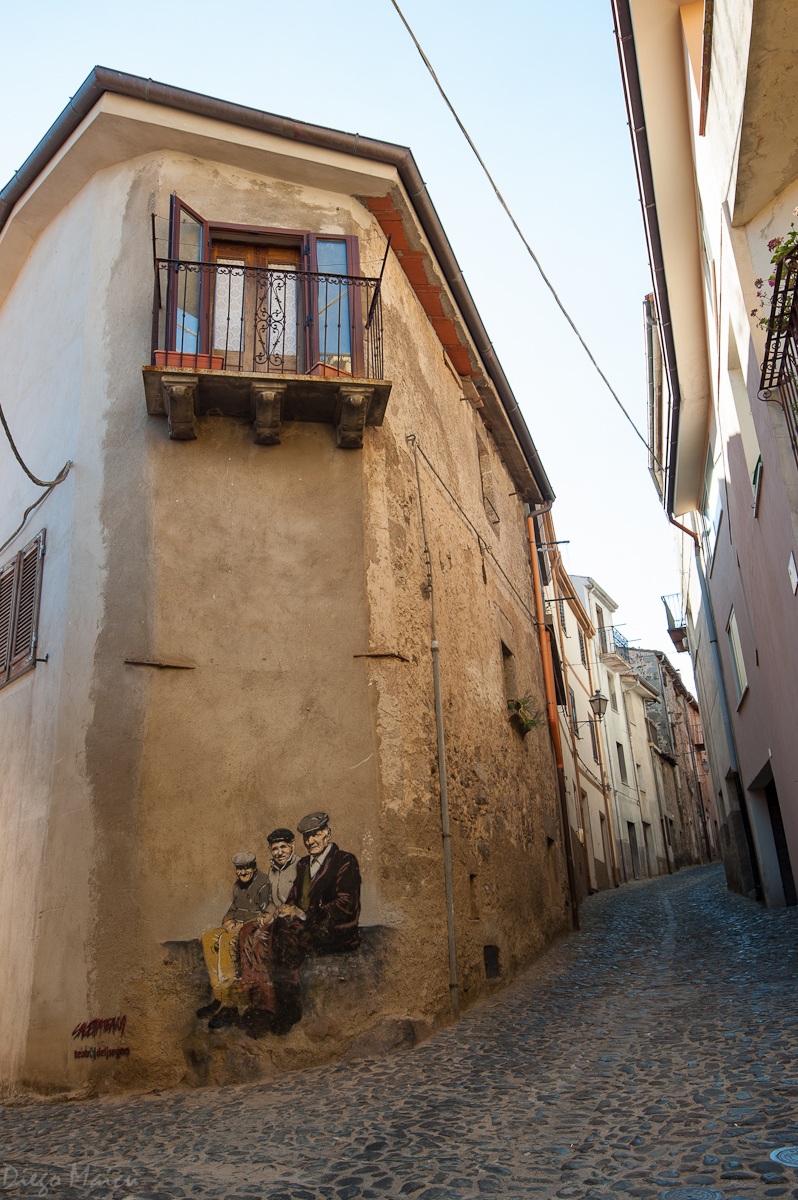 Meetings on the streets of the town