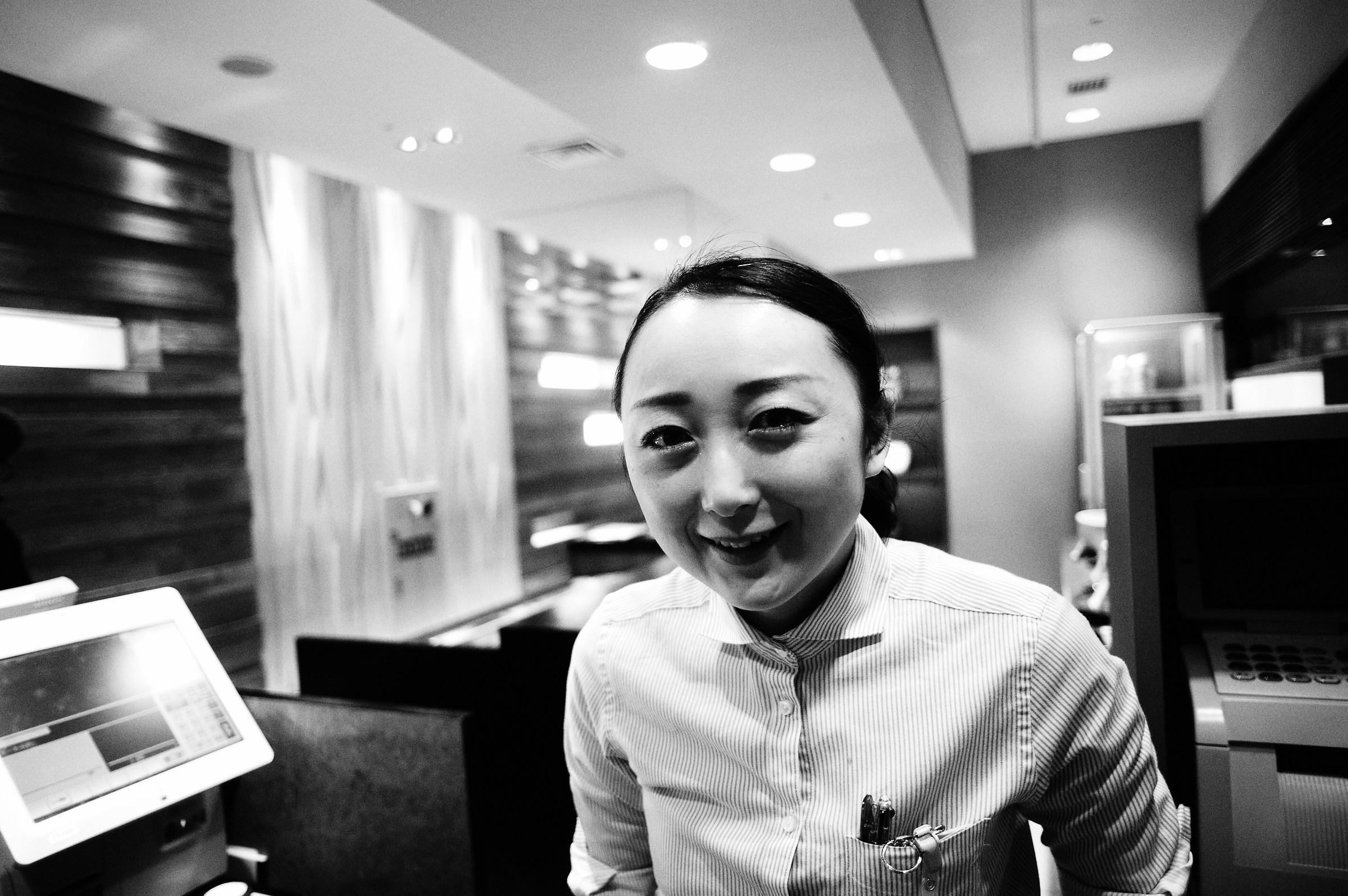 Kyoto: A smile on the street in the evening