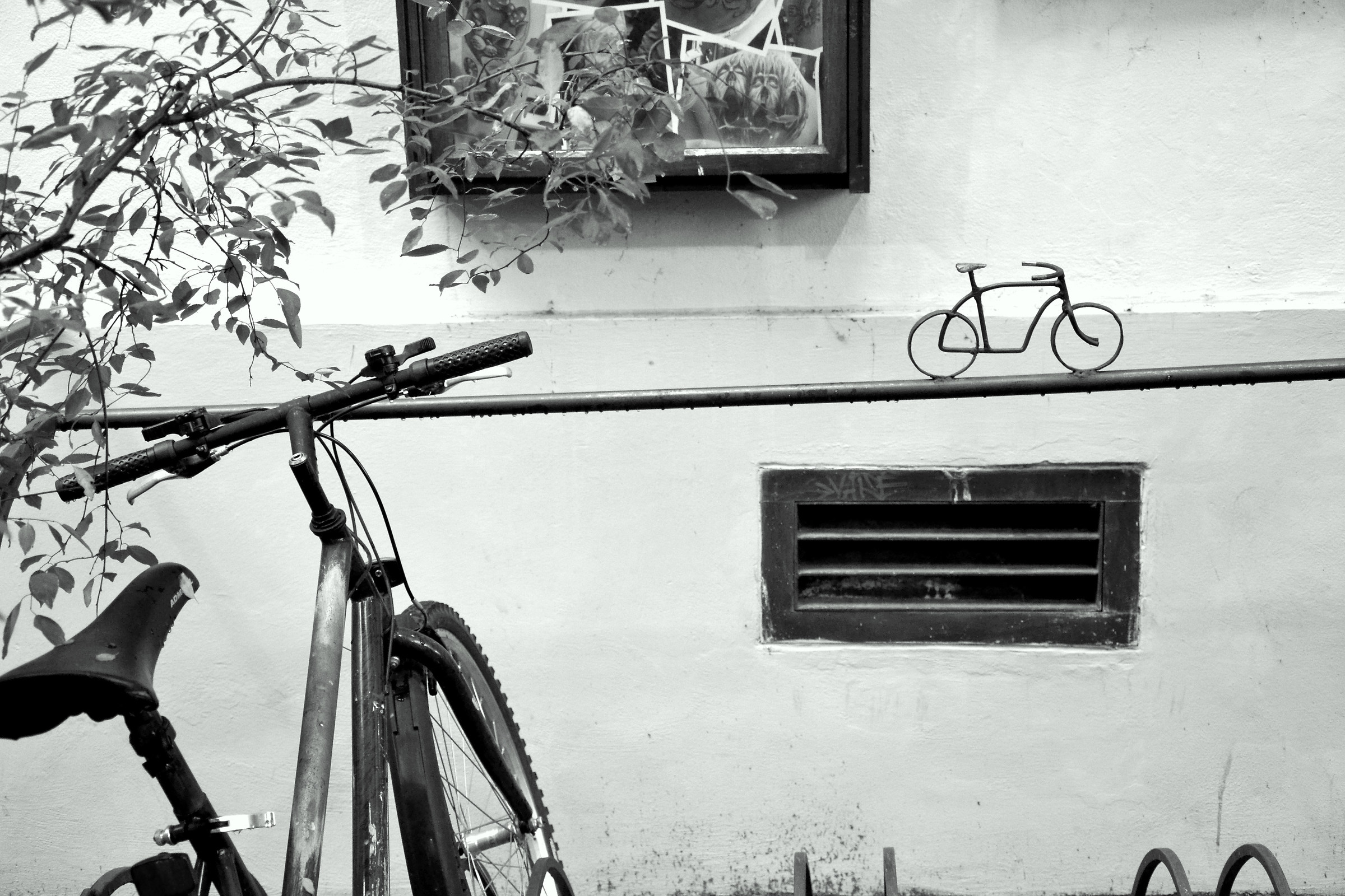 Bike, mother and daughter