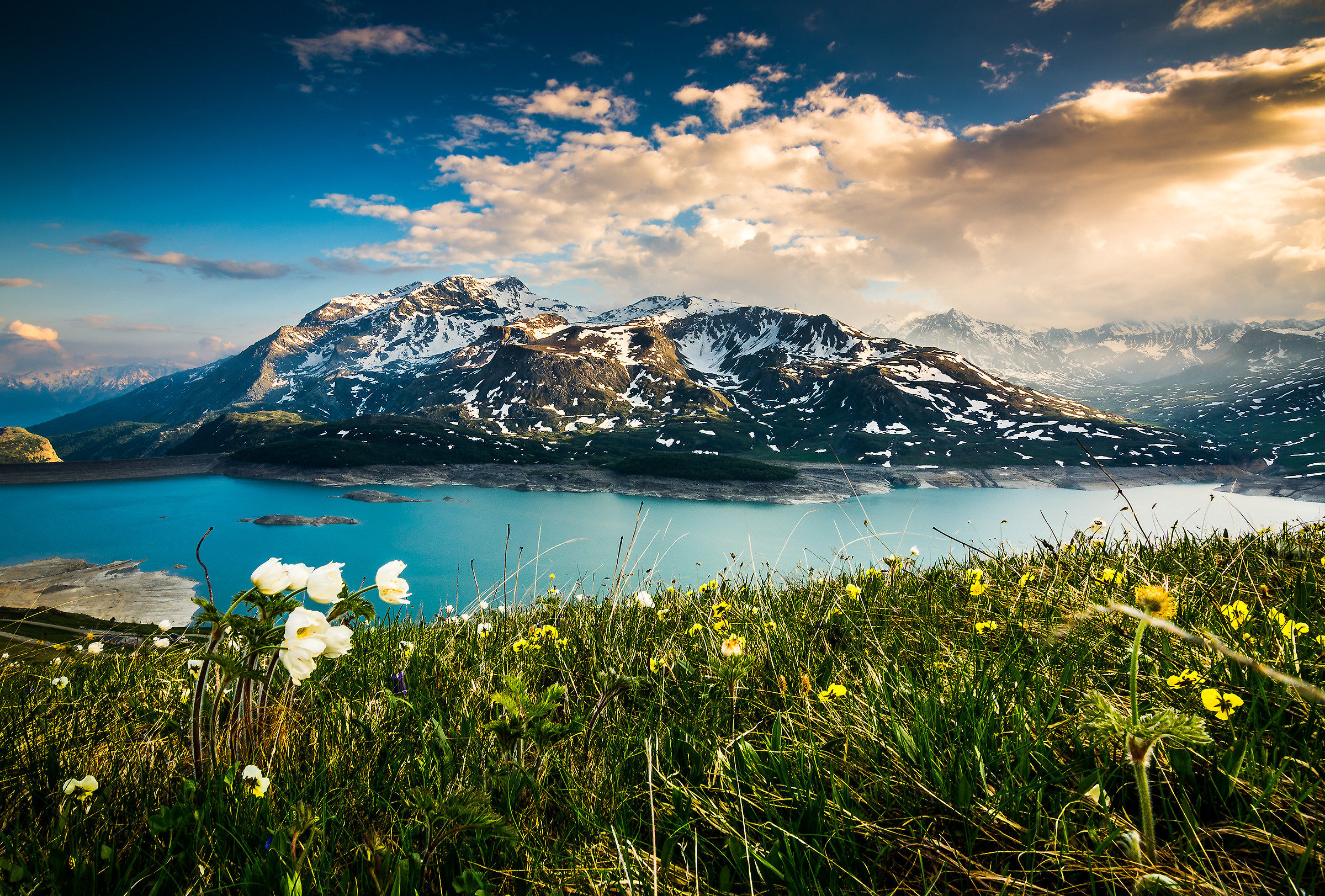 Sunset at Mont Cenis