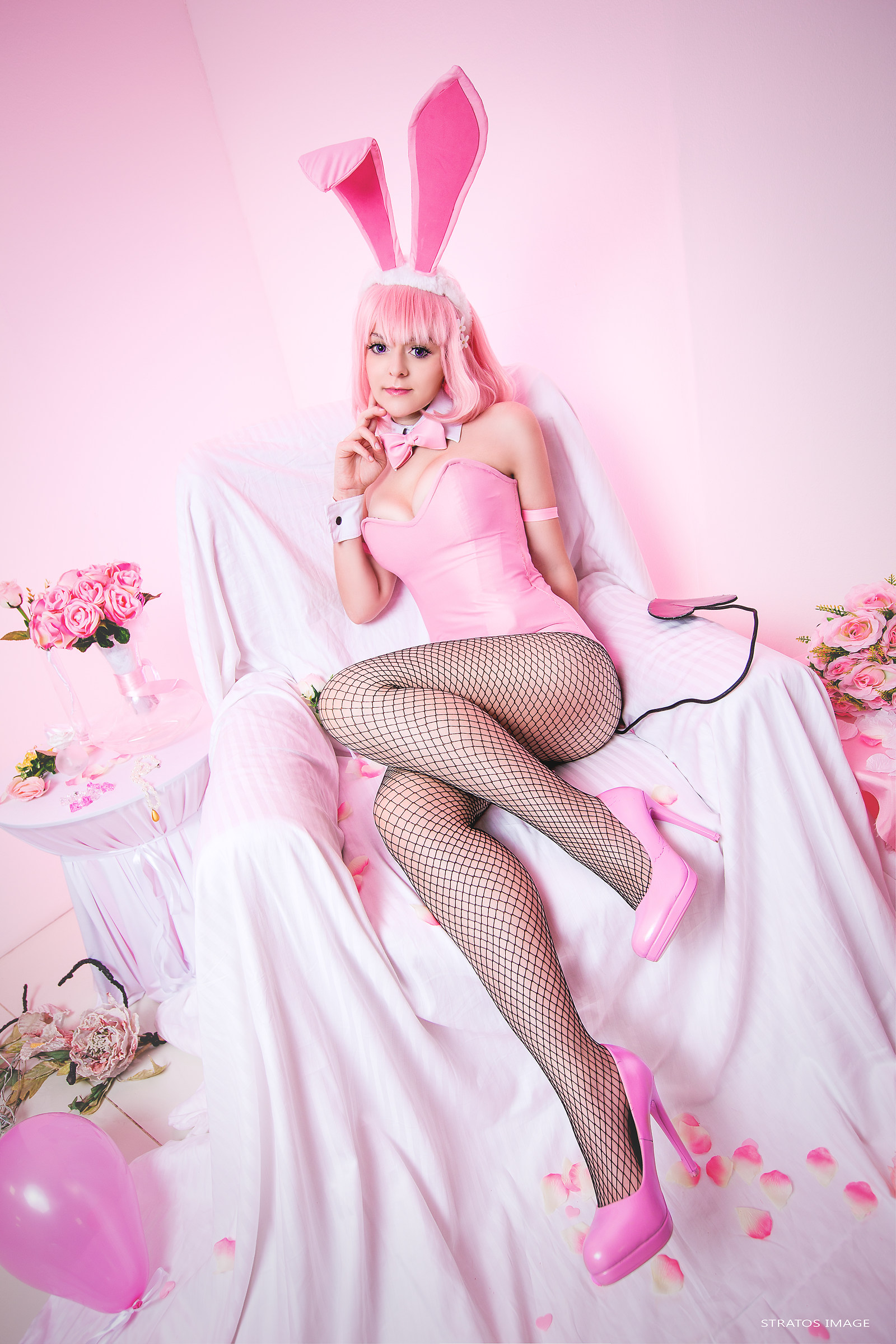 Pink bunny girl 2
