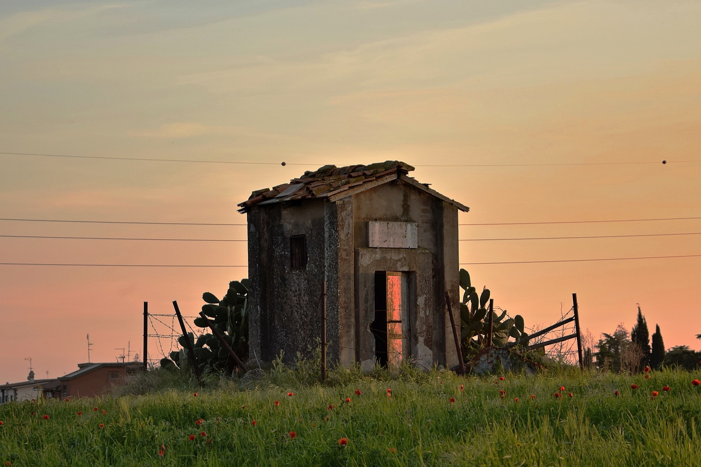 The farmhouse abandoned