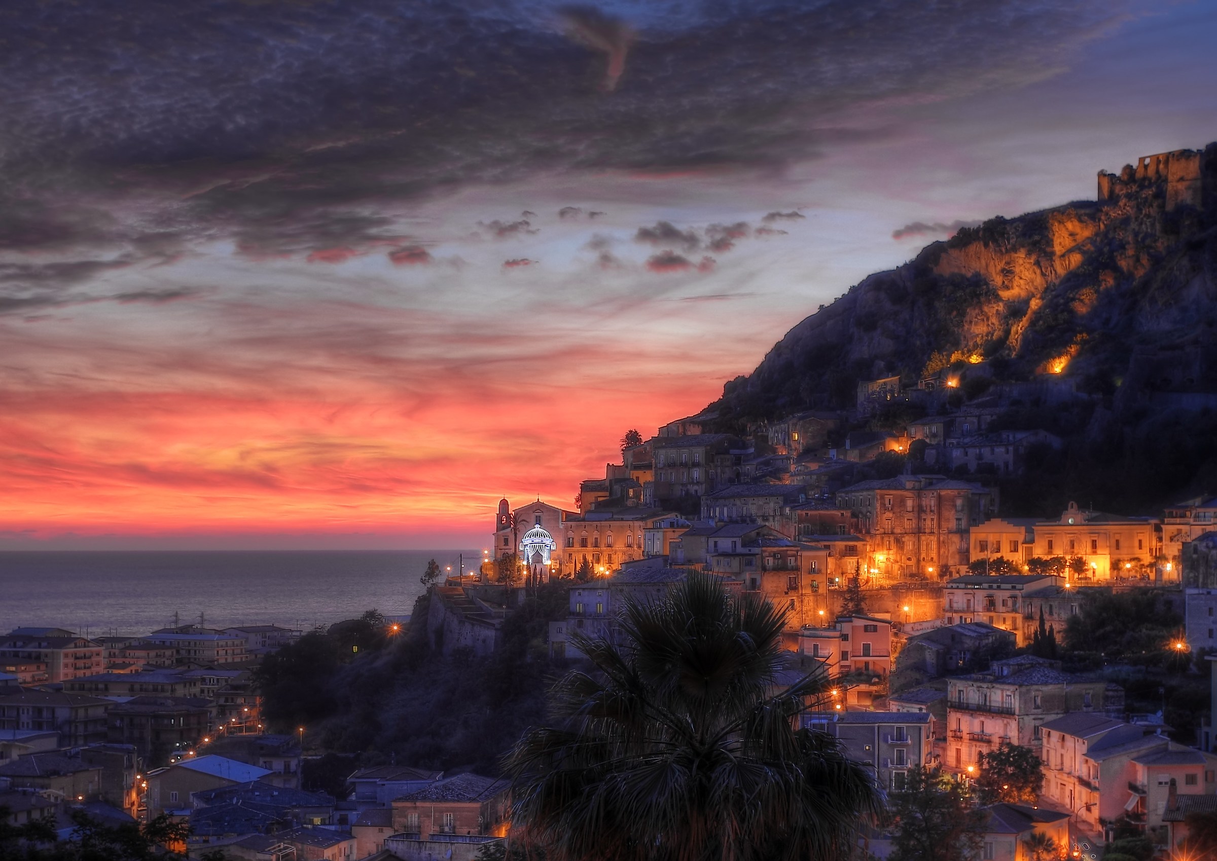 Amantea on Saturday night