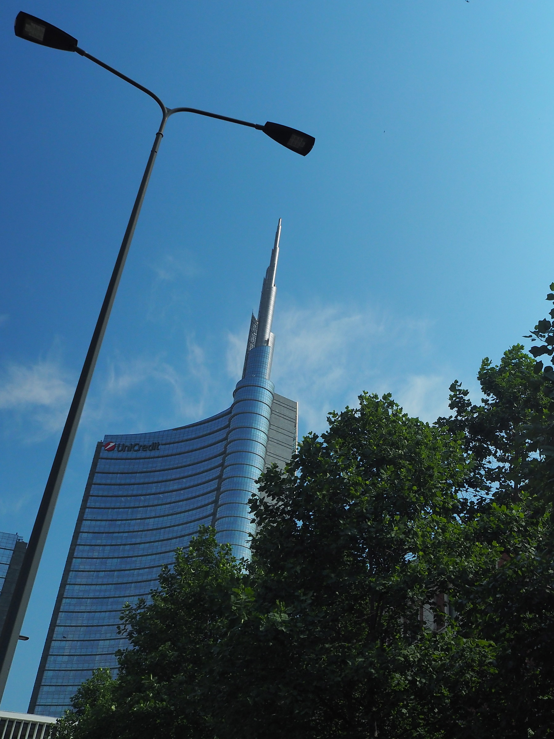Looking at the sky in Milan