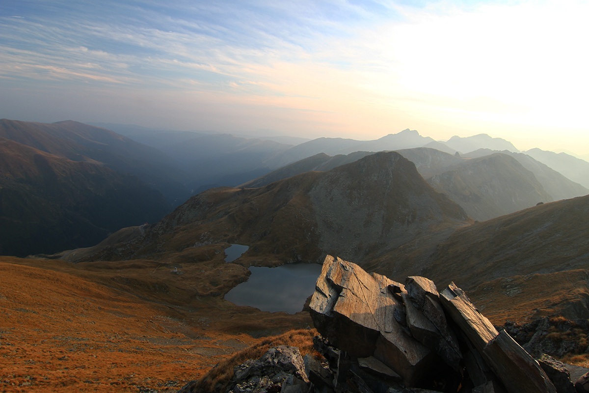 sunset at Lake Capra