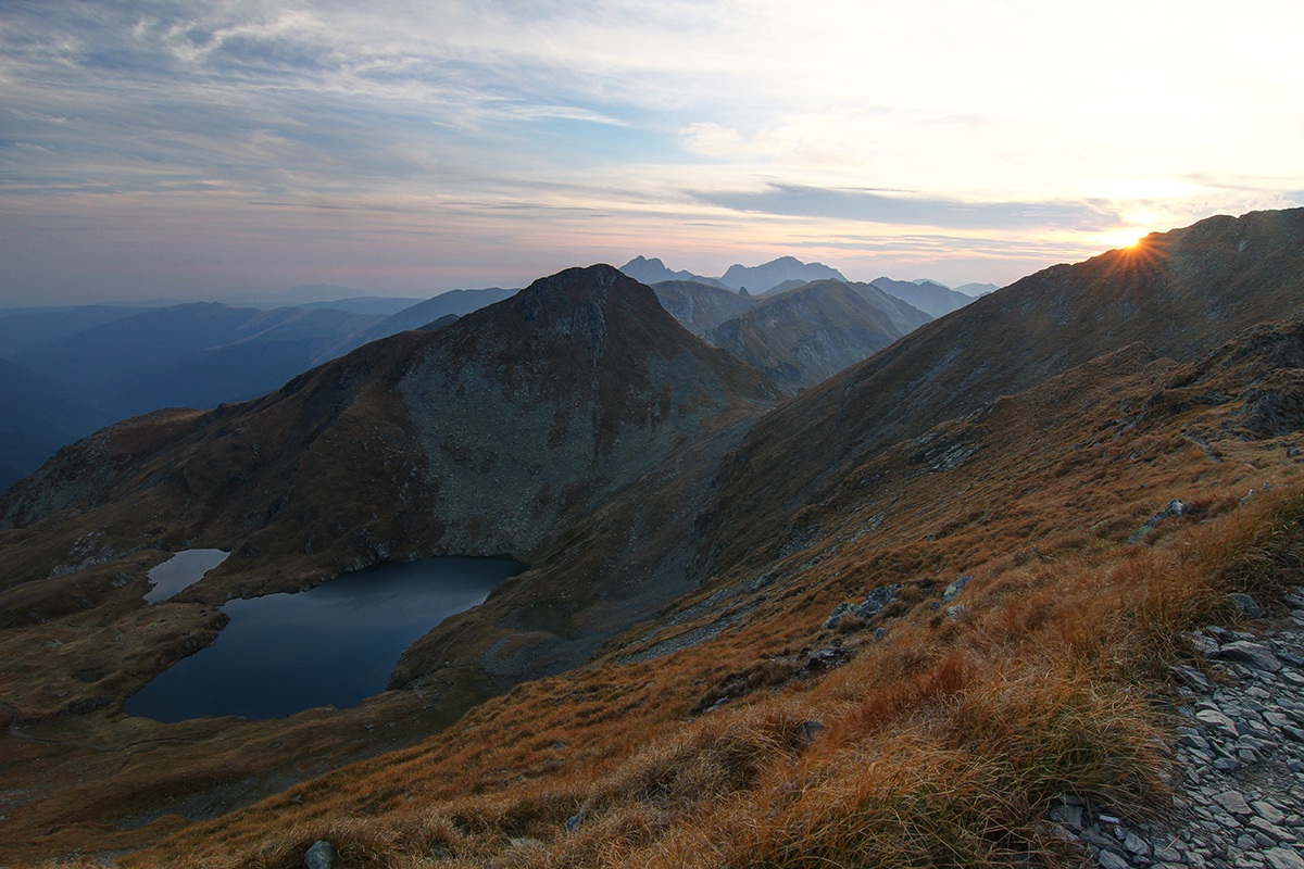 sunset at fagaras