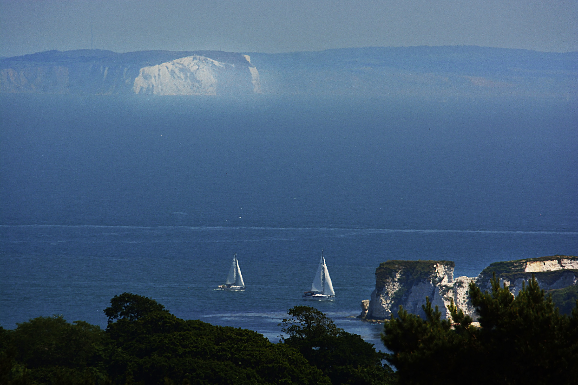 The Isle of Wight Emerges from the Mist