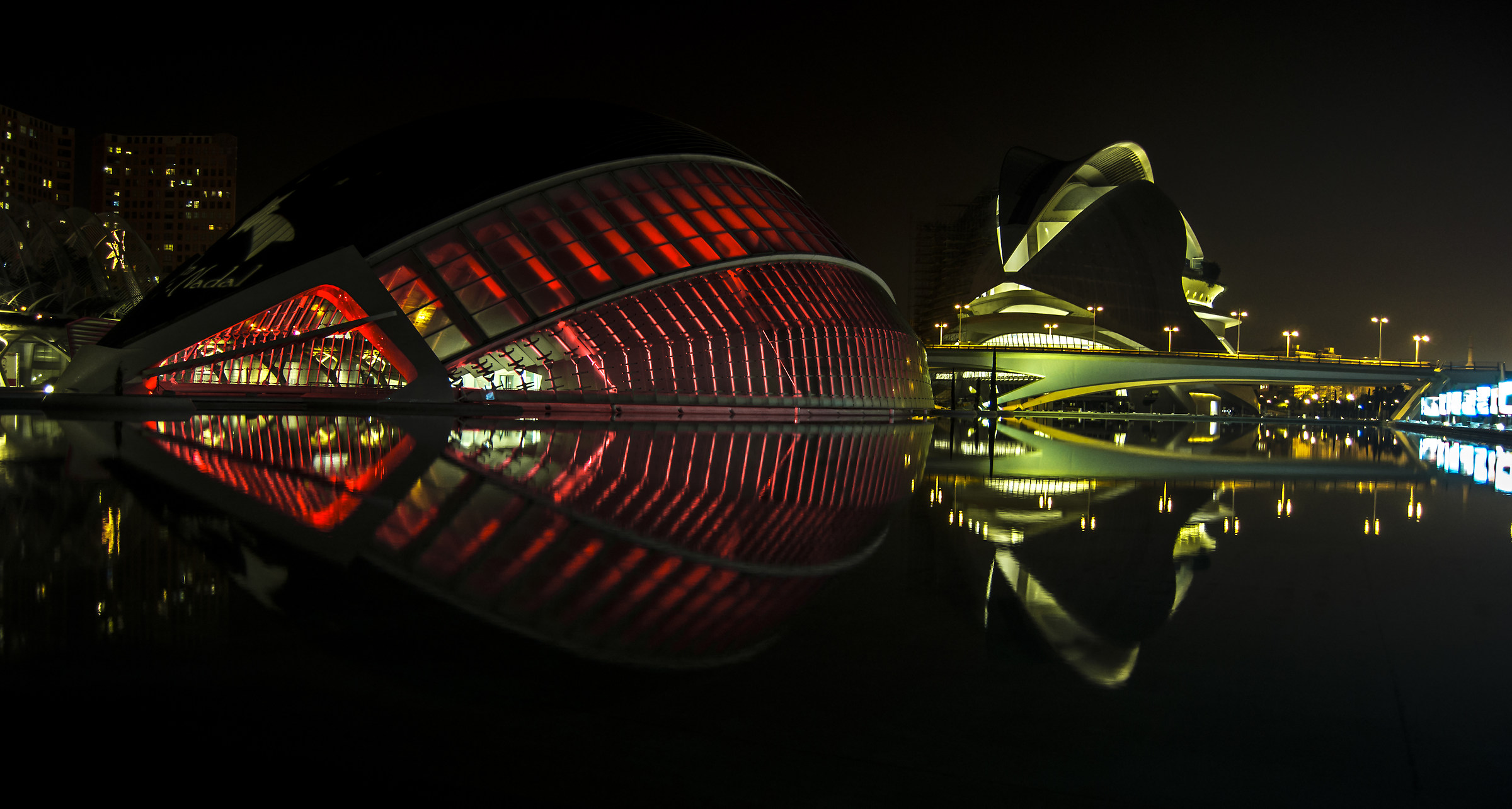 Notturna Città delle Arti e delle Scienze Valencia