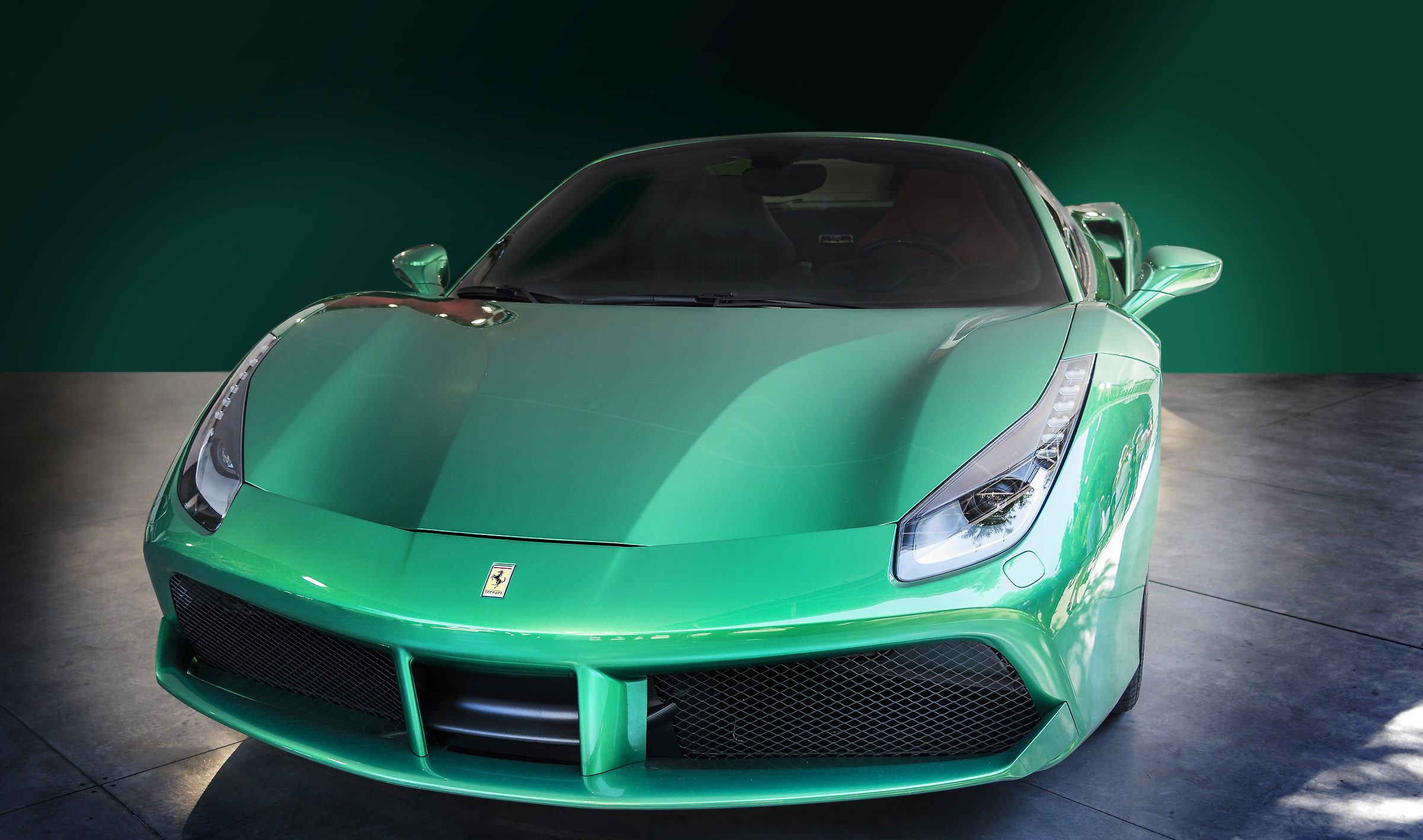 Green Ferrari