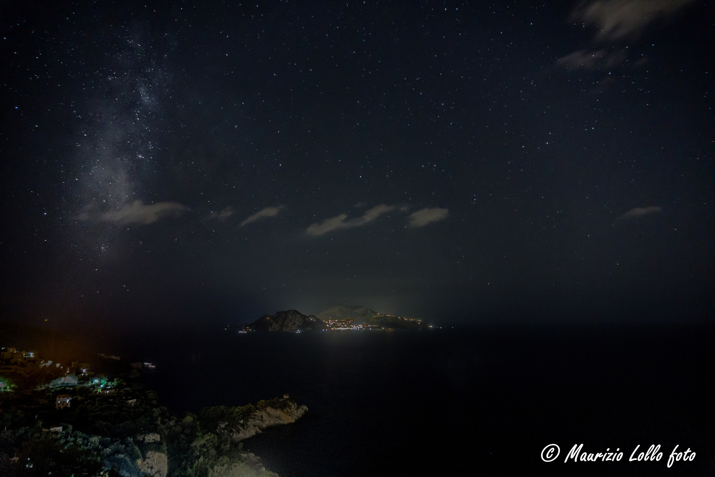 Notturna su Capri da Massa Lubrense